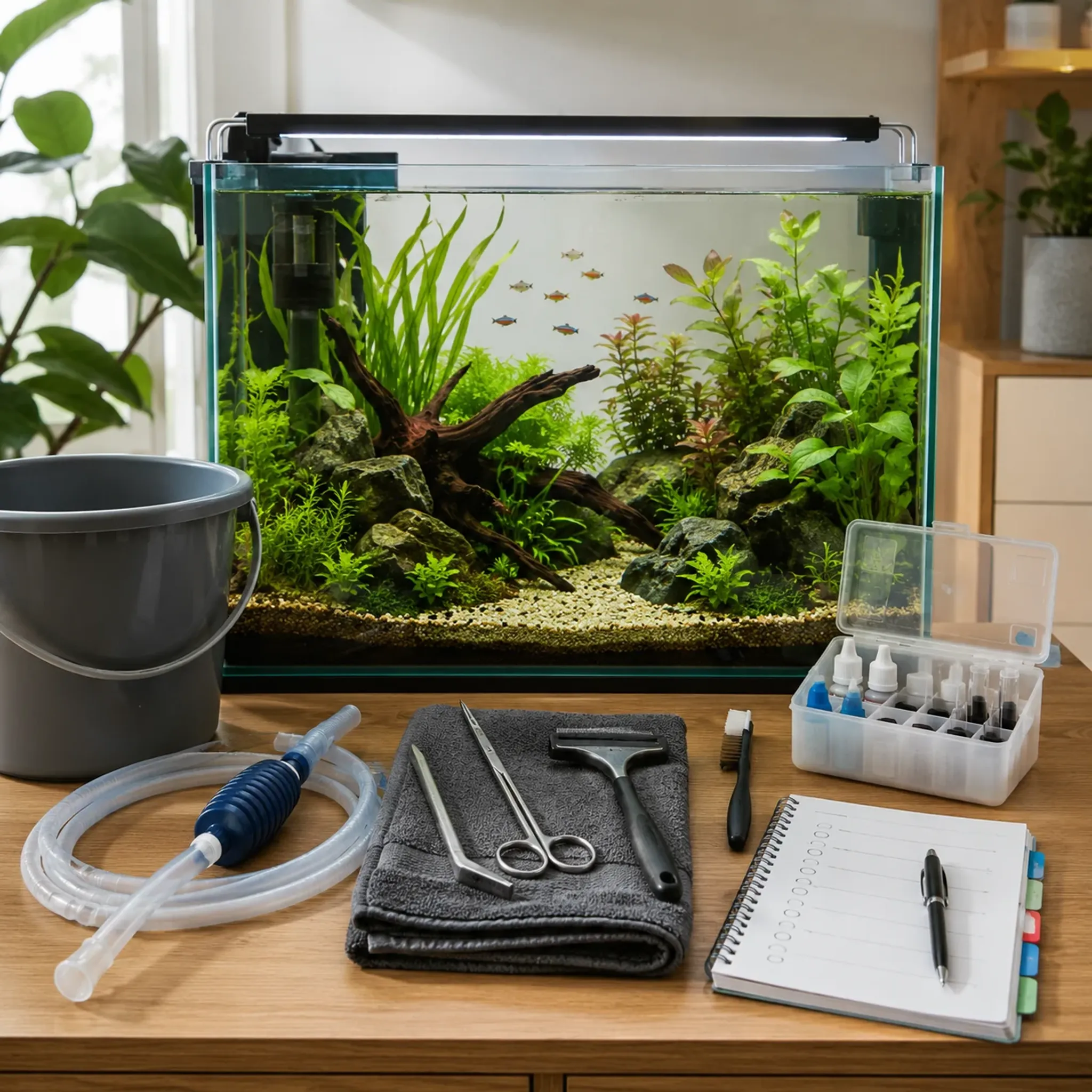 Aquarium Maintenance Schedule for Beginners: Weekly, Monthly, and Seasonal Tasks