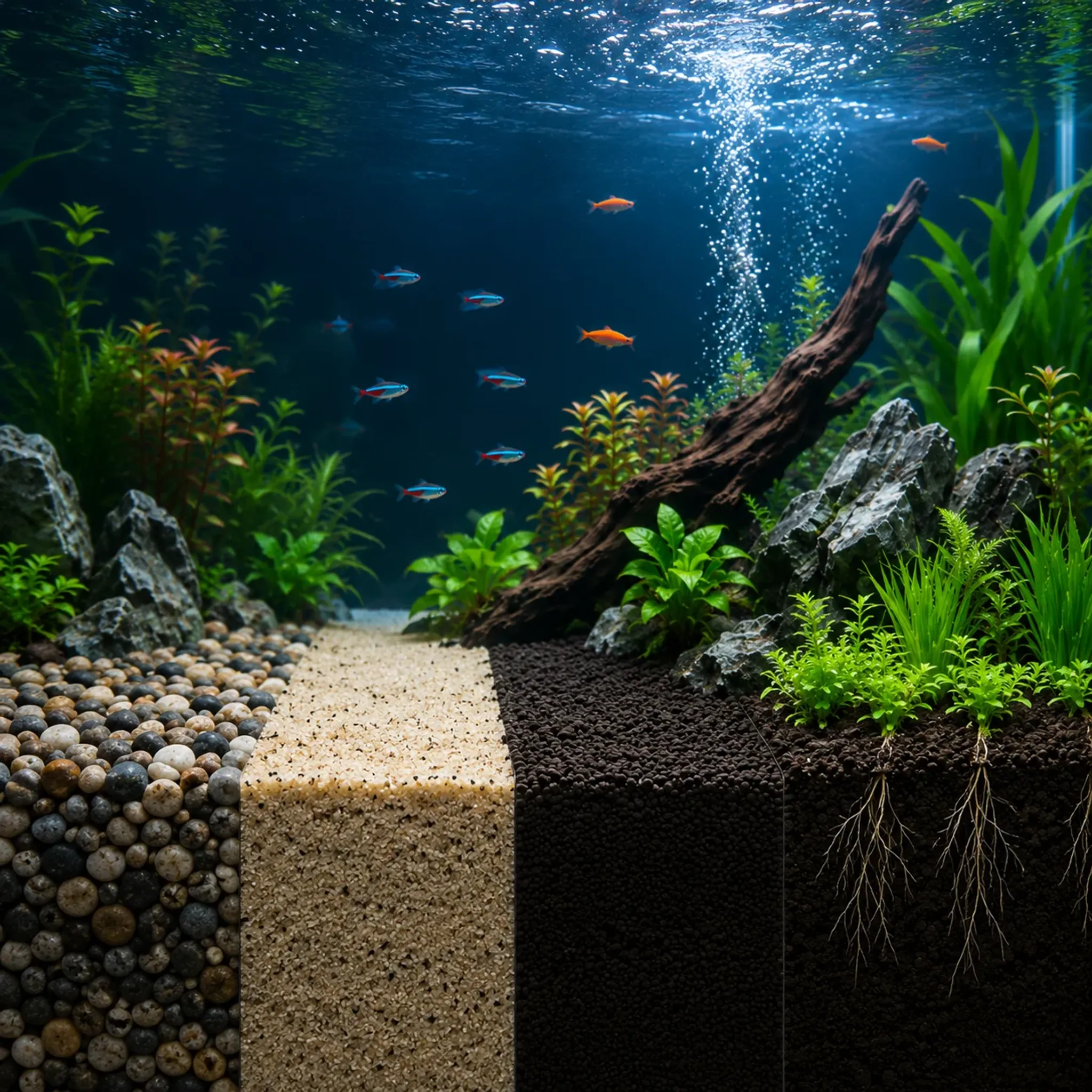 Aquarium Substrate Guide: Gravel, Sand, Soil, and Planted Tank Substrates Explained