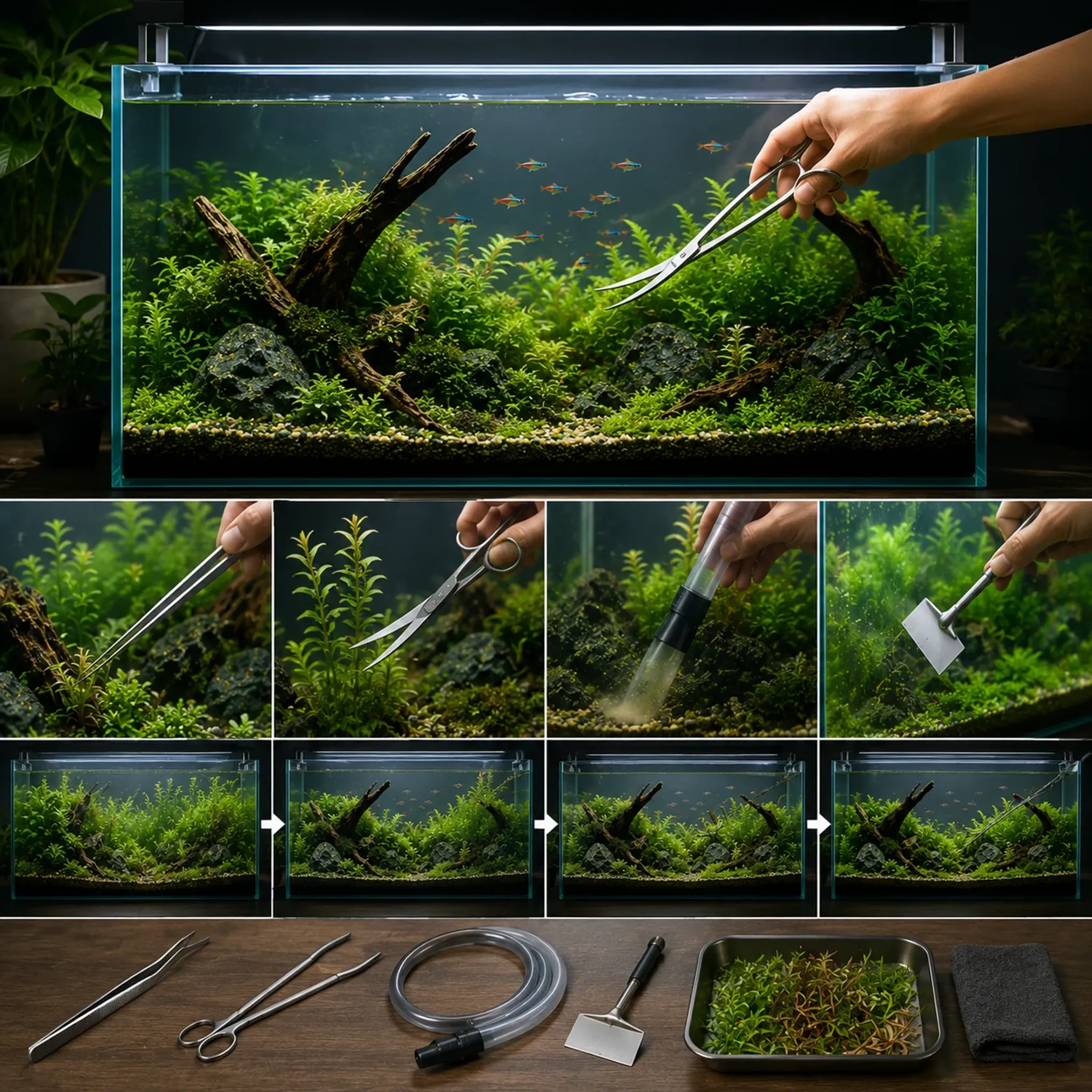 Aquascape Maintenance Guide: How to Trim, Clean, and Preserve Your Layout Over Time