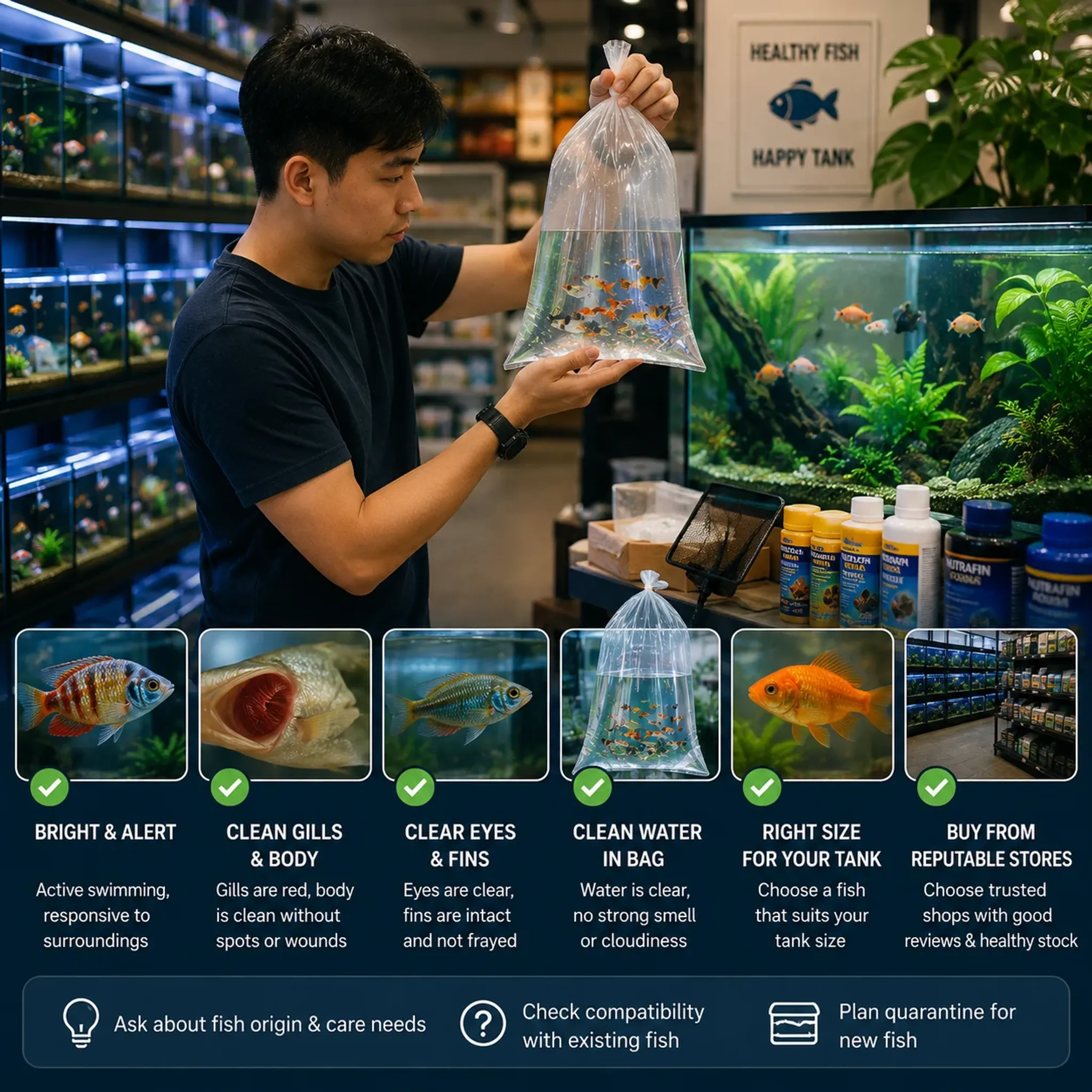 Where to Buy Aquarium Fish in Singapore: What to Check Before You Bring Fish Home