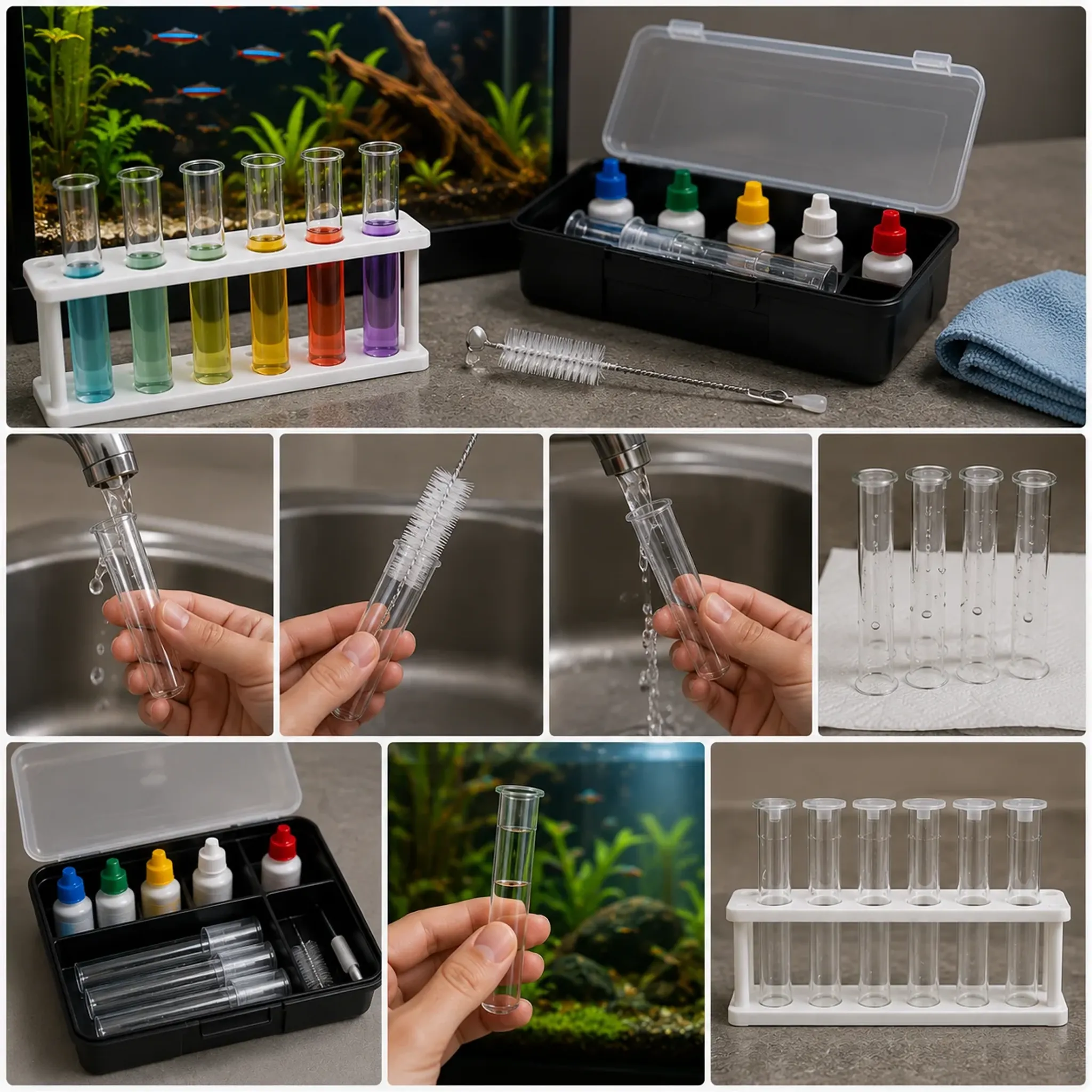 How to Clean Aquarium Test Tubes and Keep Test Kits Accurate