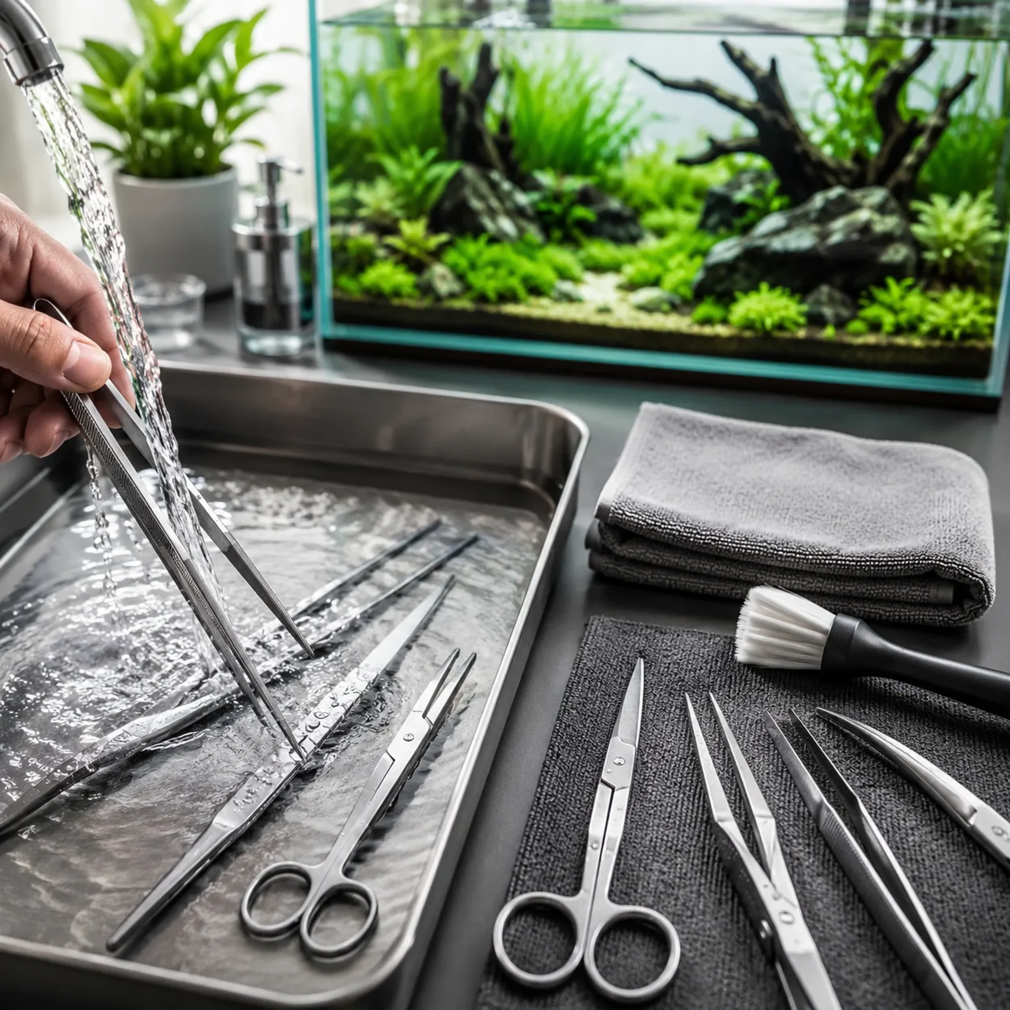 How to Clean Aquarium Tweezers, Scissors, and Aquascaping Tools