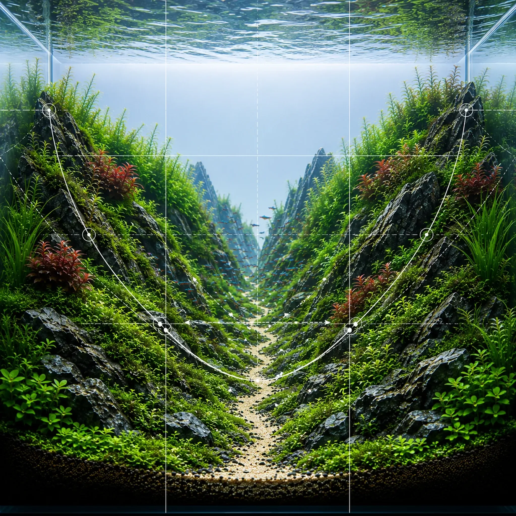 Concave Aquascape Guide: How to Build a Valley-Style Aquarium Layout