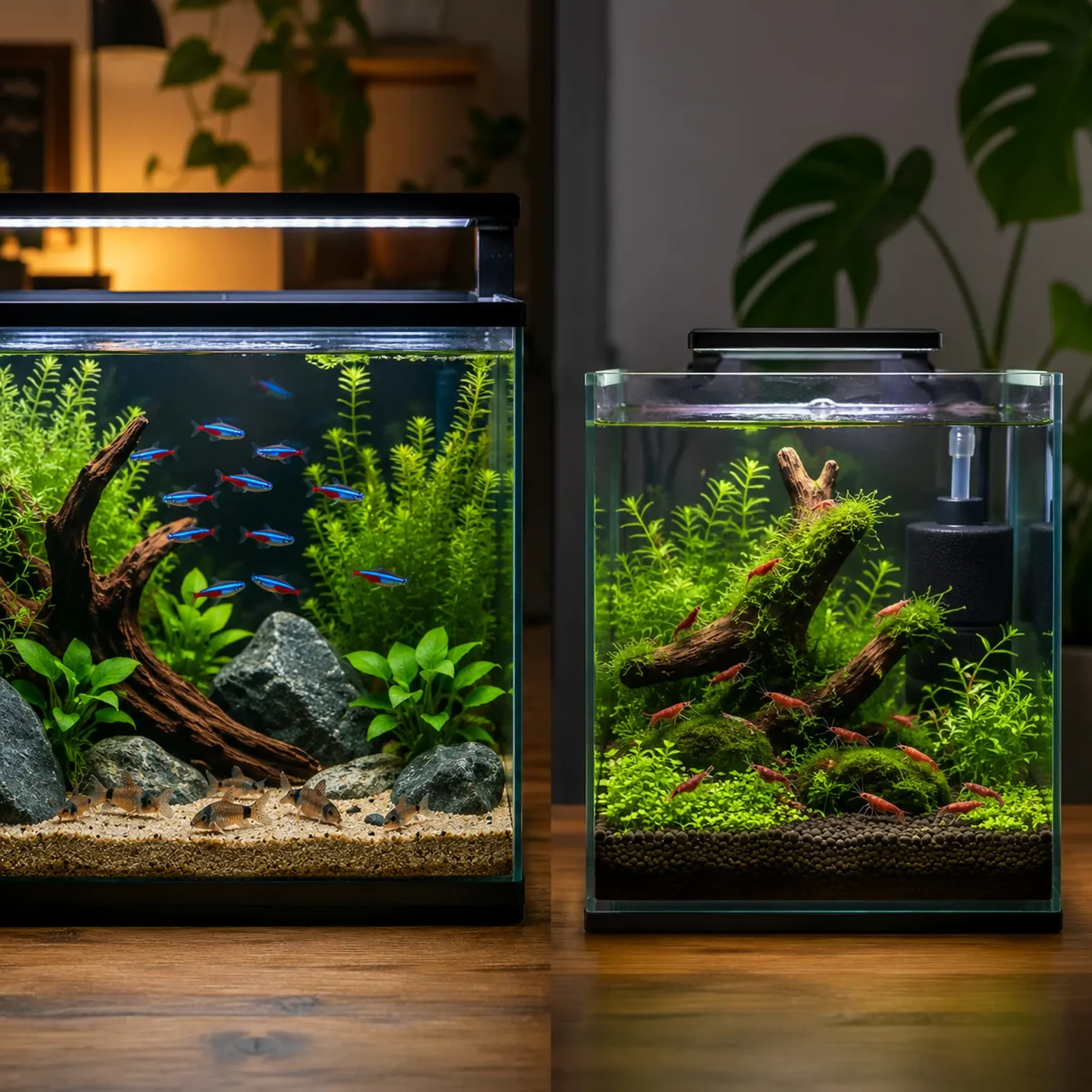 Freshwater Fish vs Shrimp Tanks: Which Is Better for Beginners?