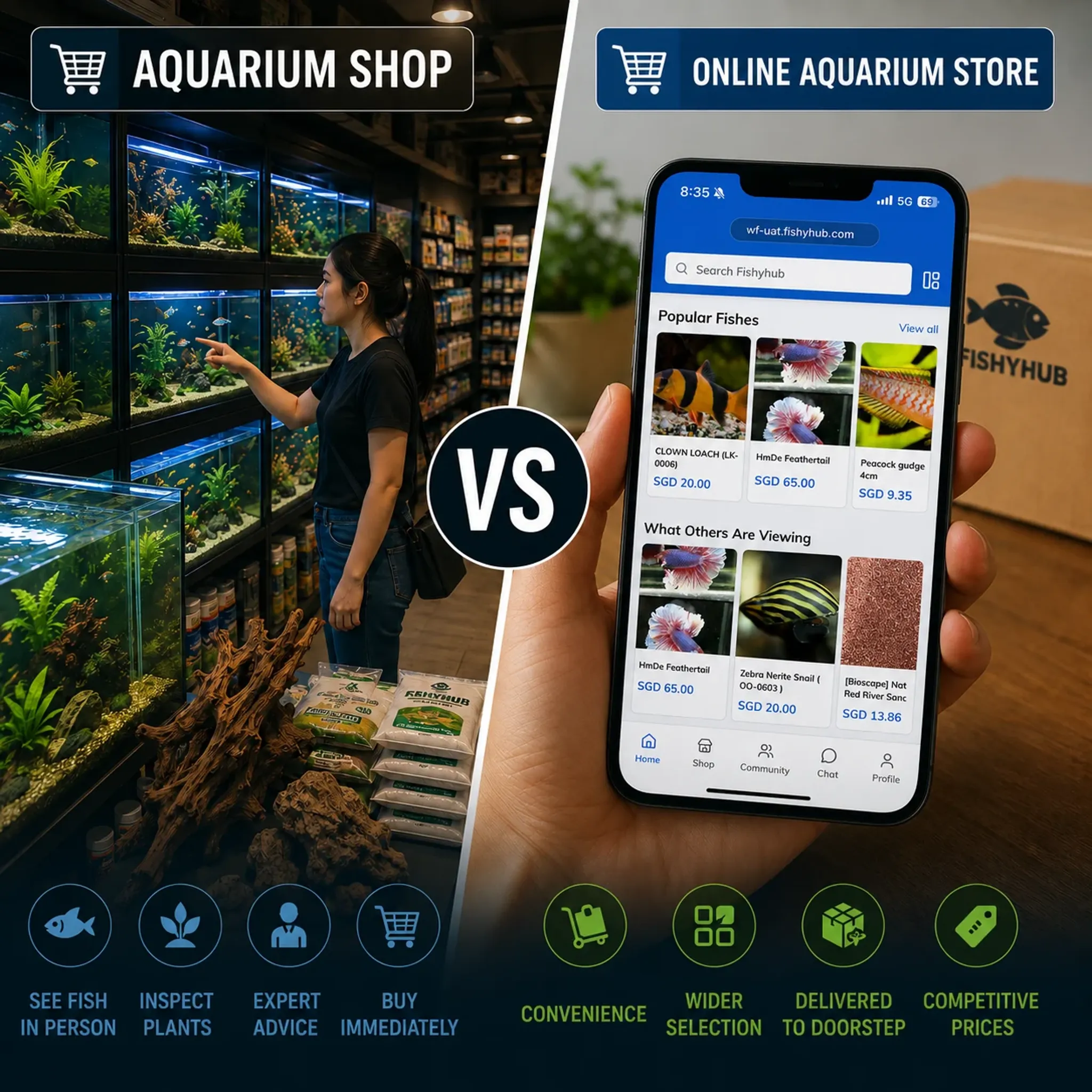 Aquarium Shop vs Online Aquarium Store: Which Is Better for Fish, Plants, and Supplies?
