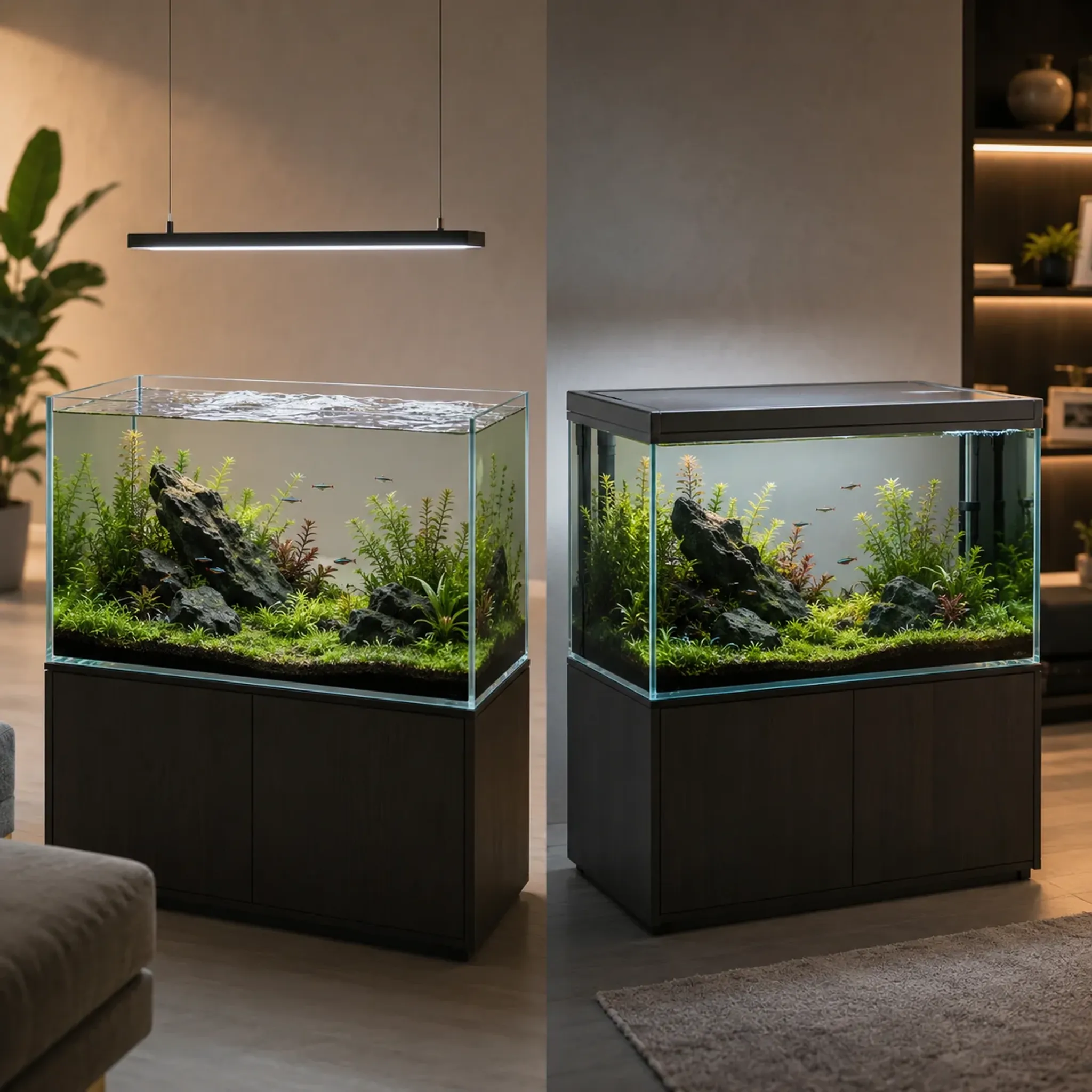 Open-Top vs Covered Aquarium: Pros, Cons, and Safety Considerations