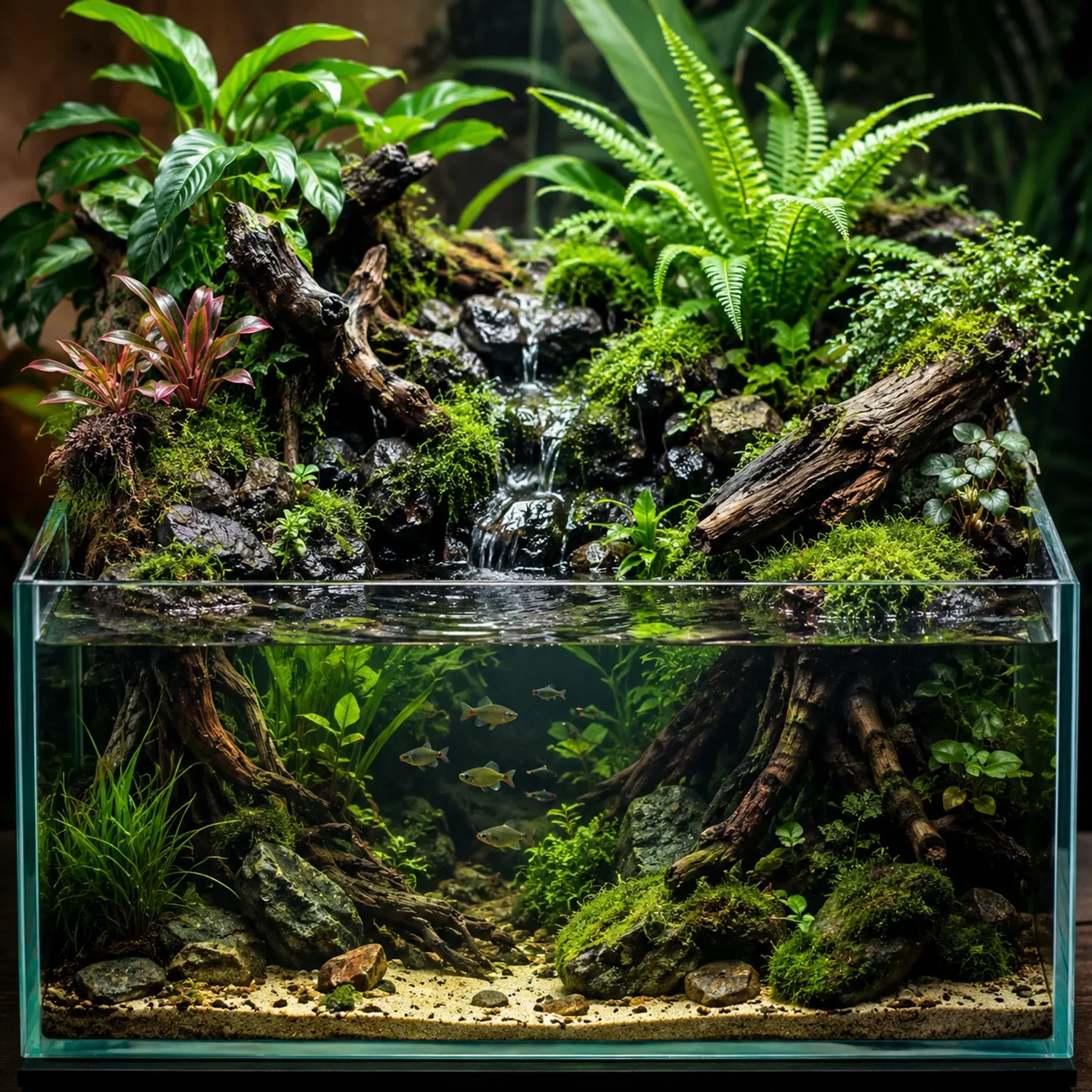 Paludarium Guide: Combining Aquarium, Terrarium, Plants, and Hardscape