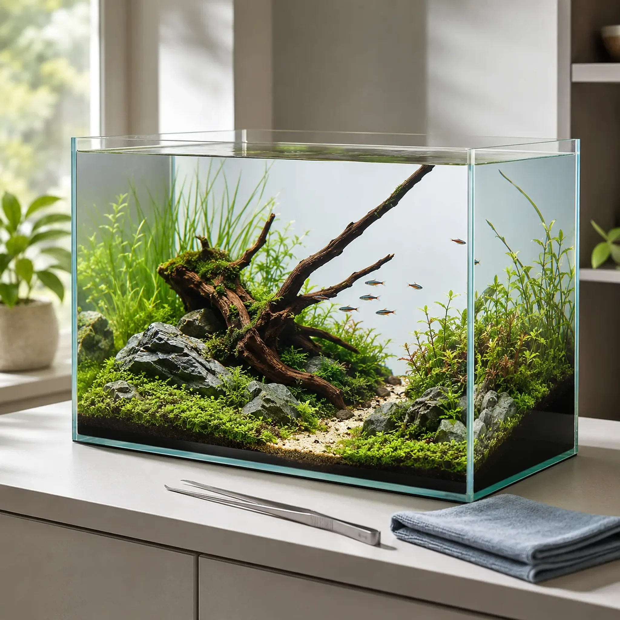 How to Maintain a Rimless Aquarium for a Clean Display Look