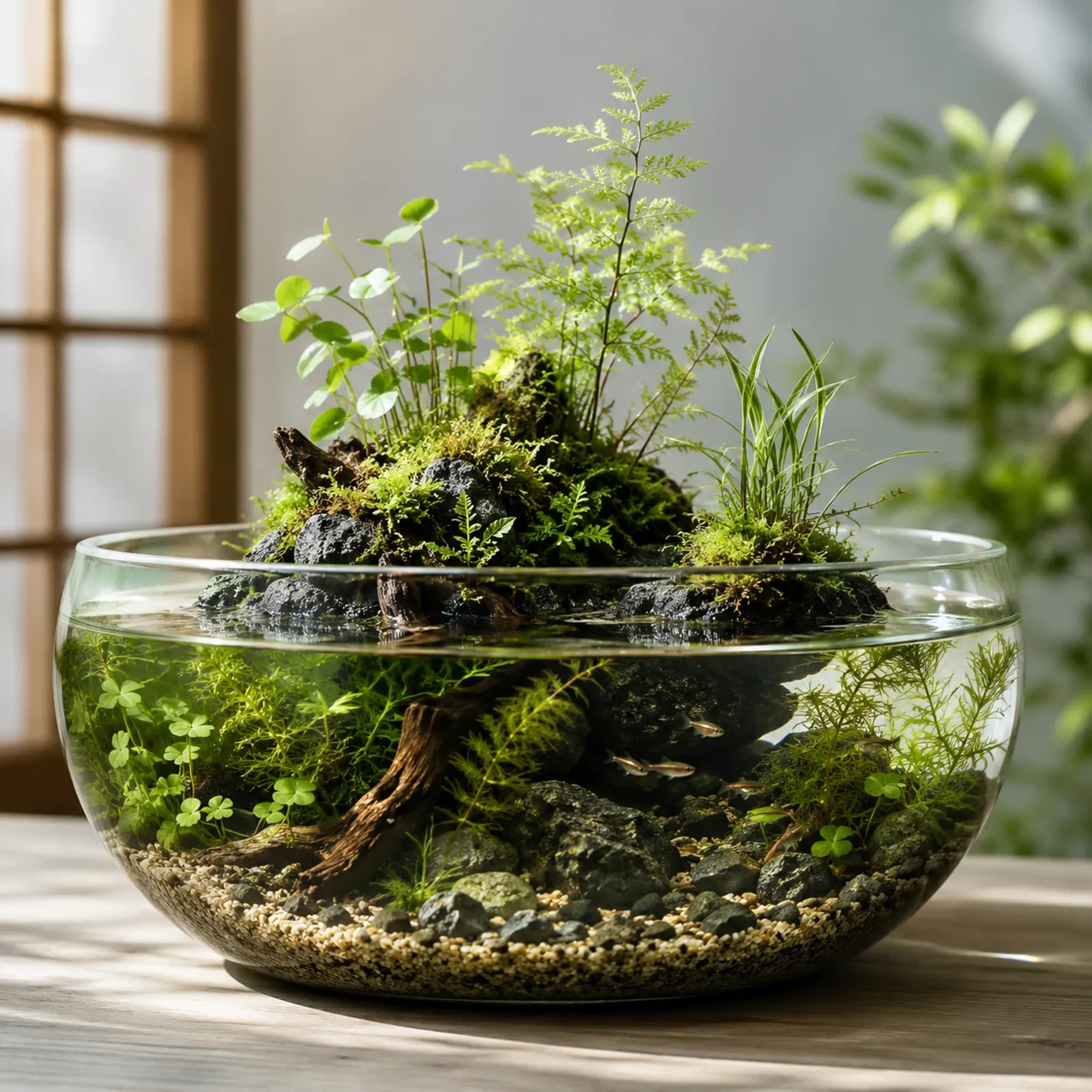 Wabi-Kusa Aquarium Guide: How to Create a Small Planted Display Above and Below Water