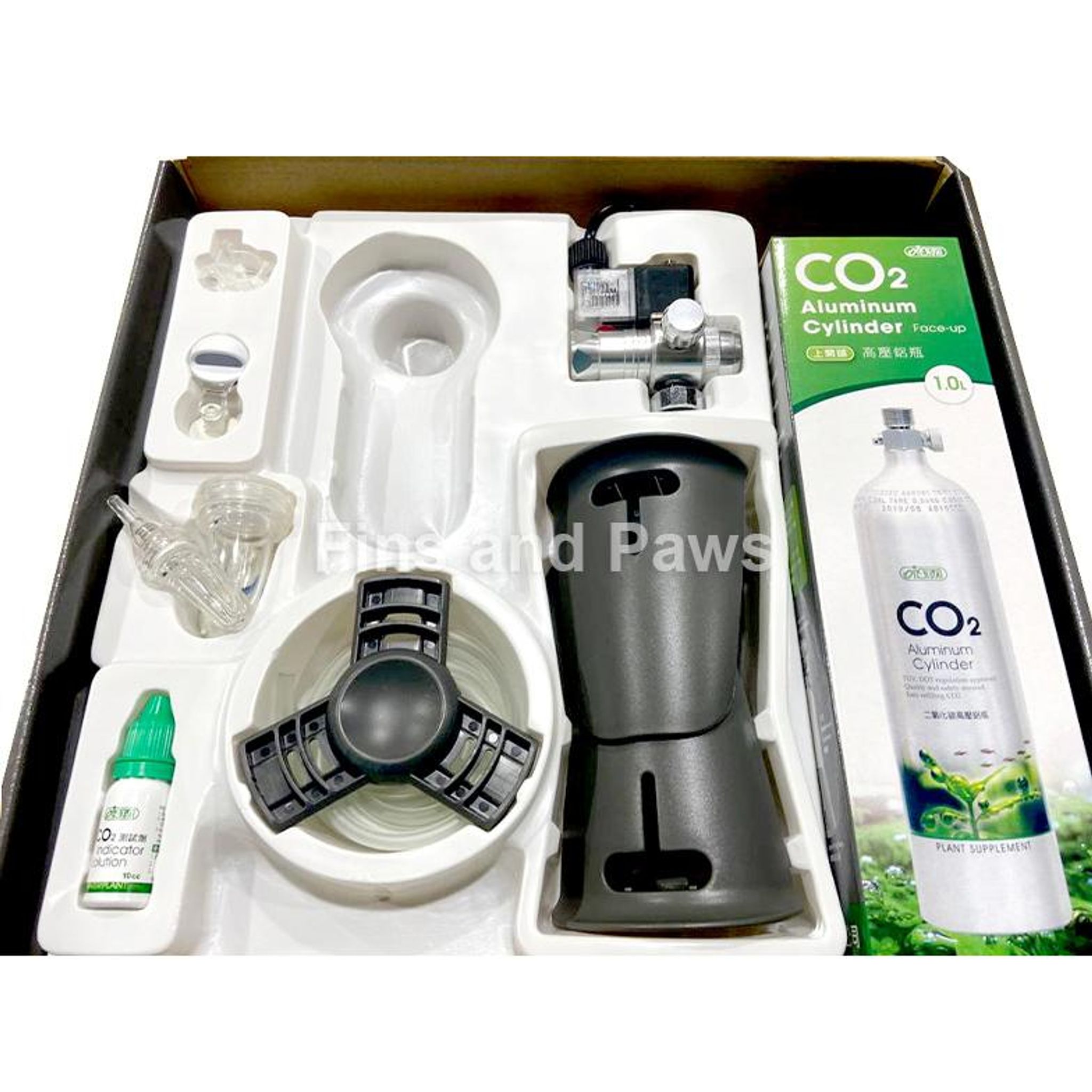 [ISTA] 1L CO2 Professional Aluminum Cylinder Set Face Up - PREM