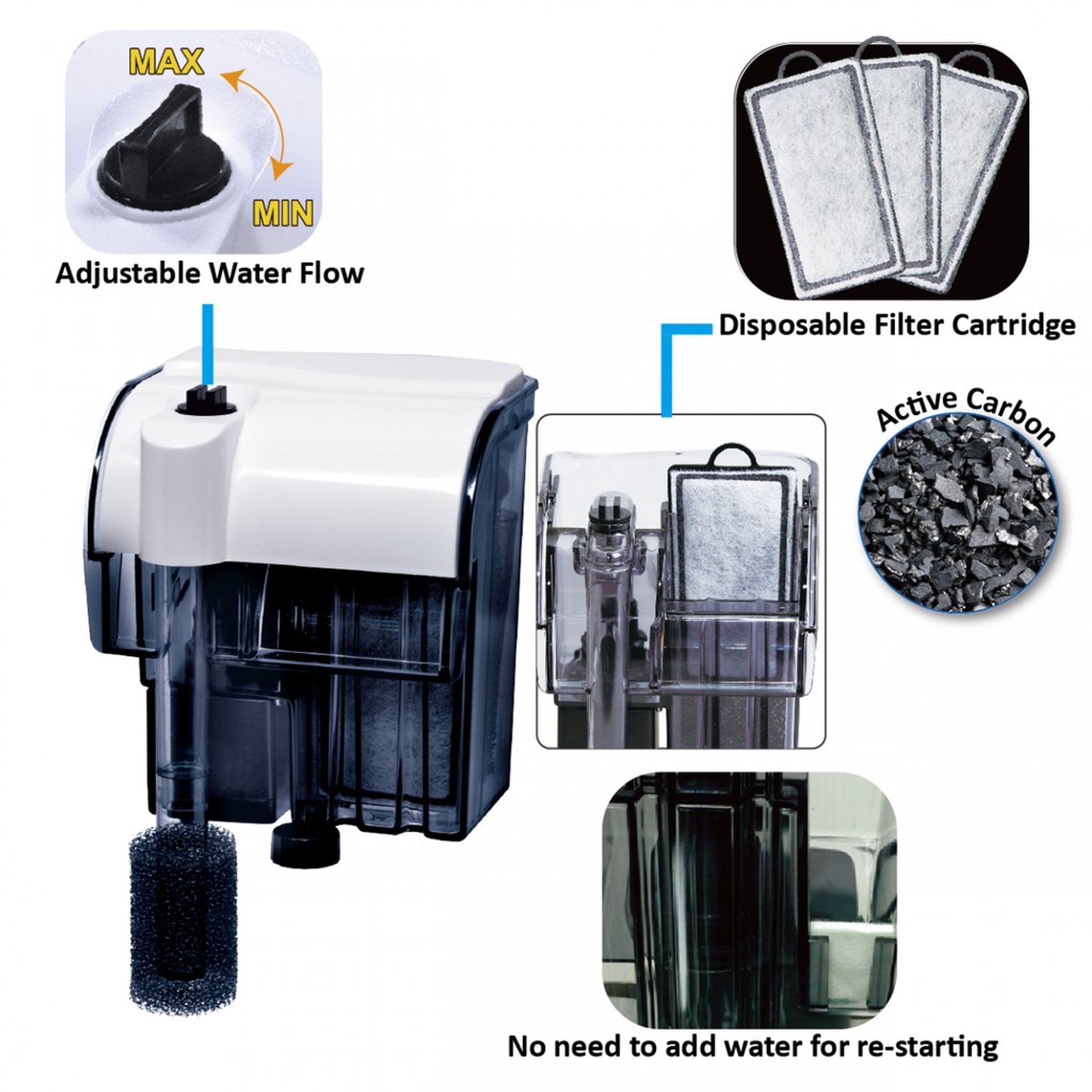 ISTA ADJUSTABLE HANG-ON FILTER F100