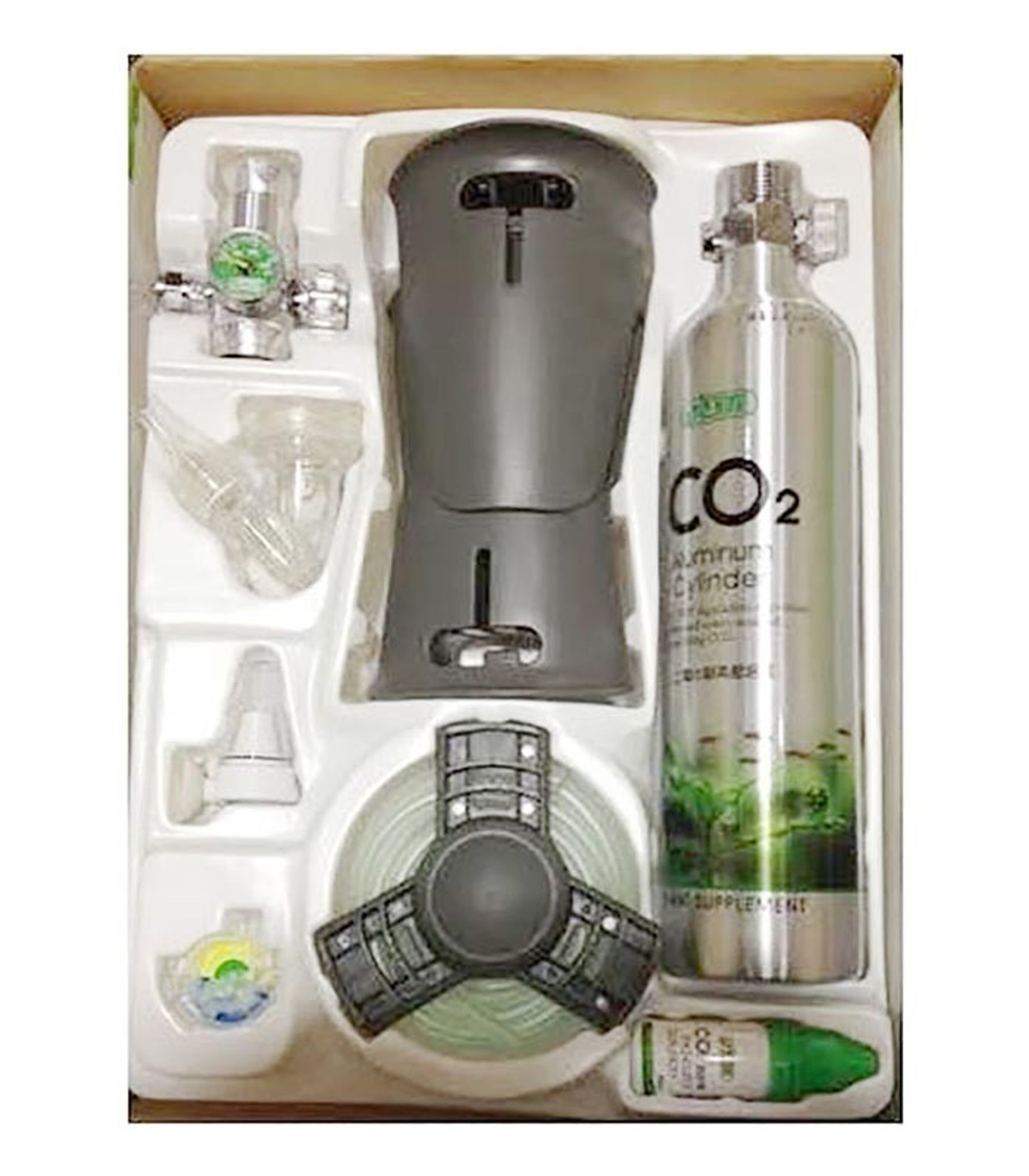 ISTA 0.5L CO2 REFILLABLE FACE UP CYLINDER COMPLETE KIT I-674