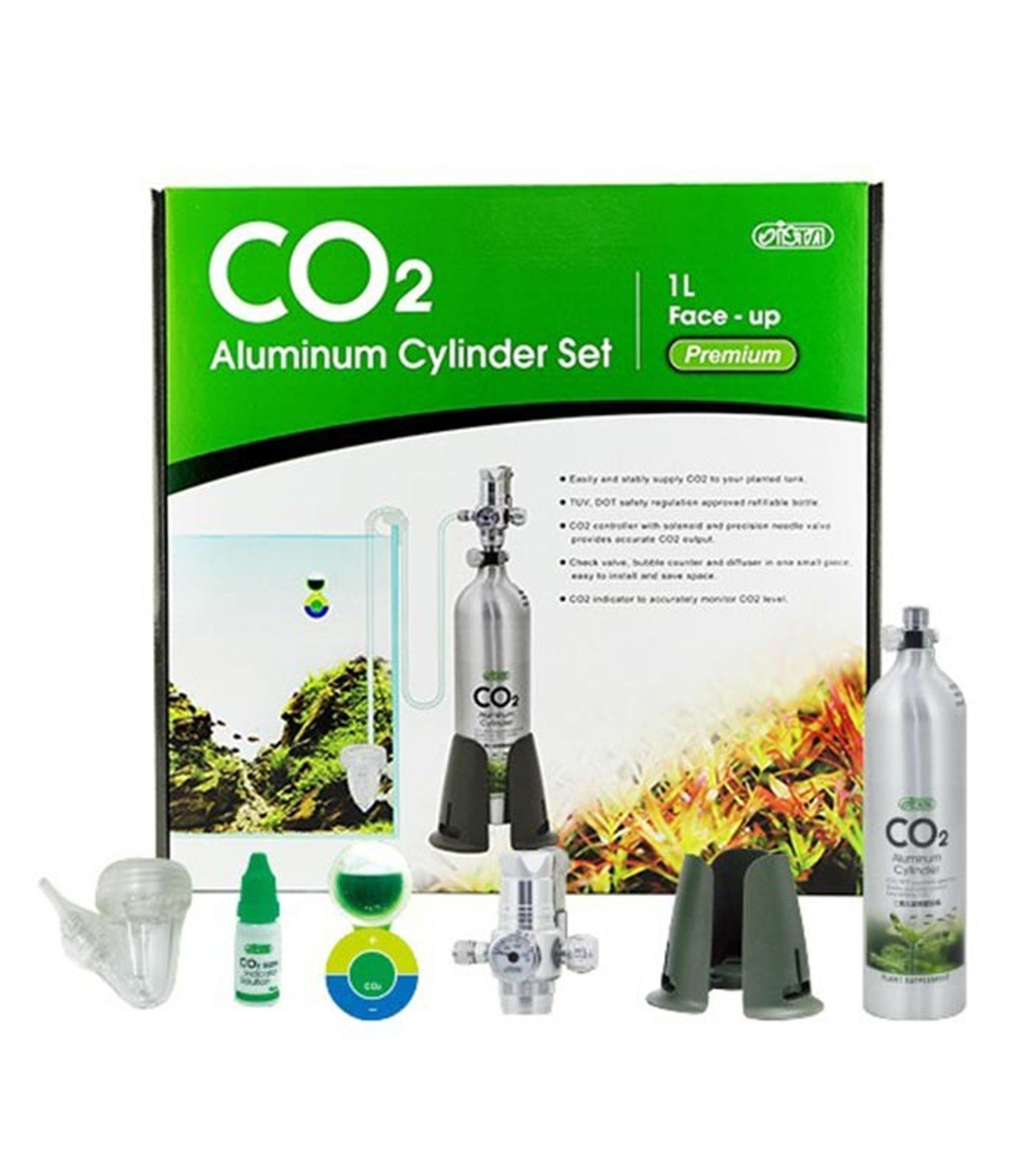 ISTA 1L CO2 ALUMINUM CYLINDER SYSTEM PROFESSIONAL IF-669