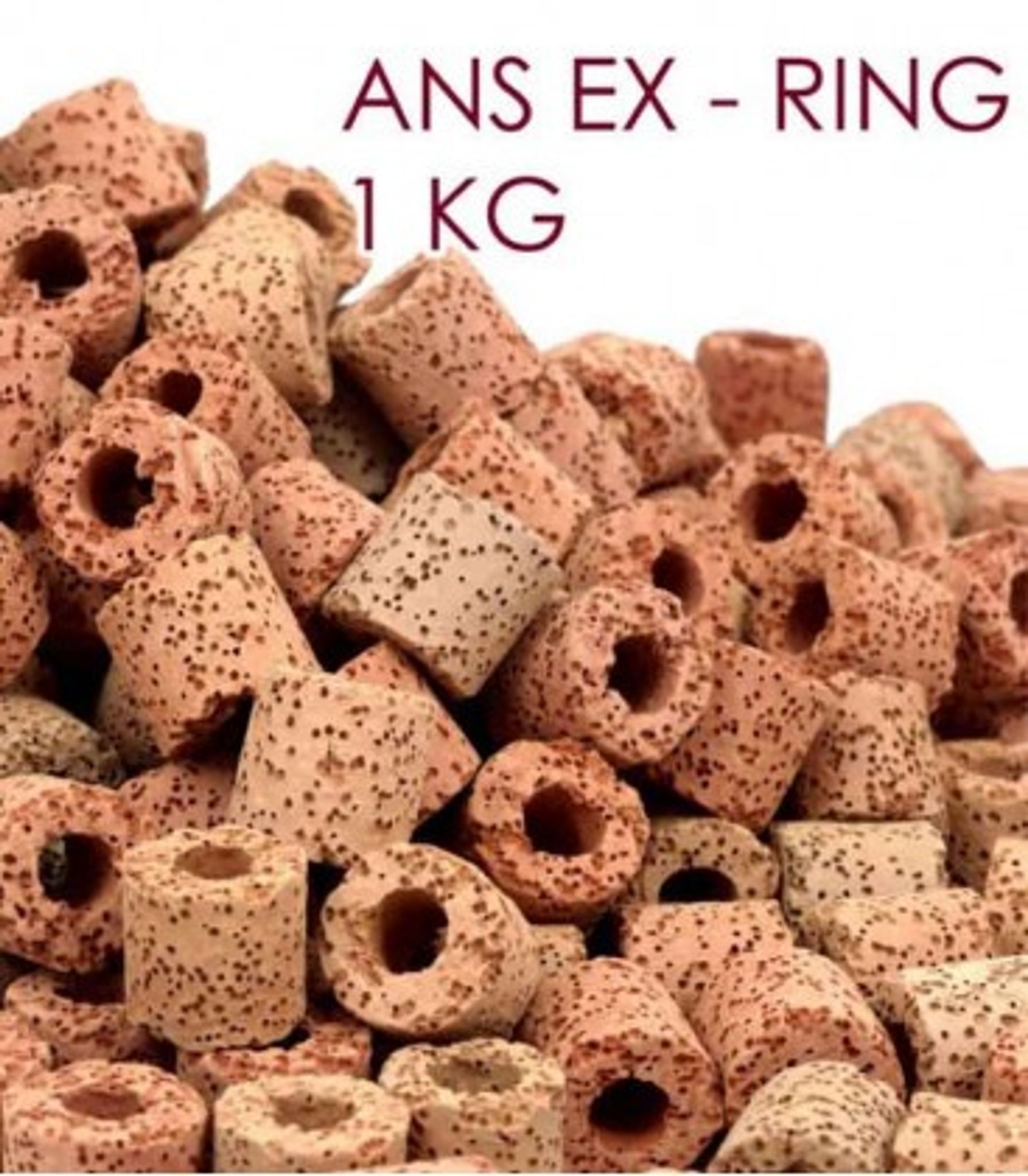 ANS EX RING (RED) 1KG BIO FILTER MEDIA