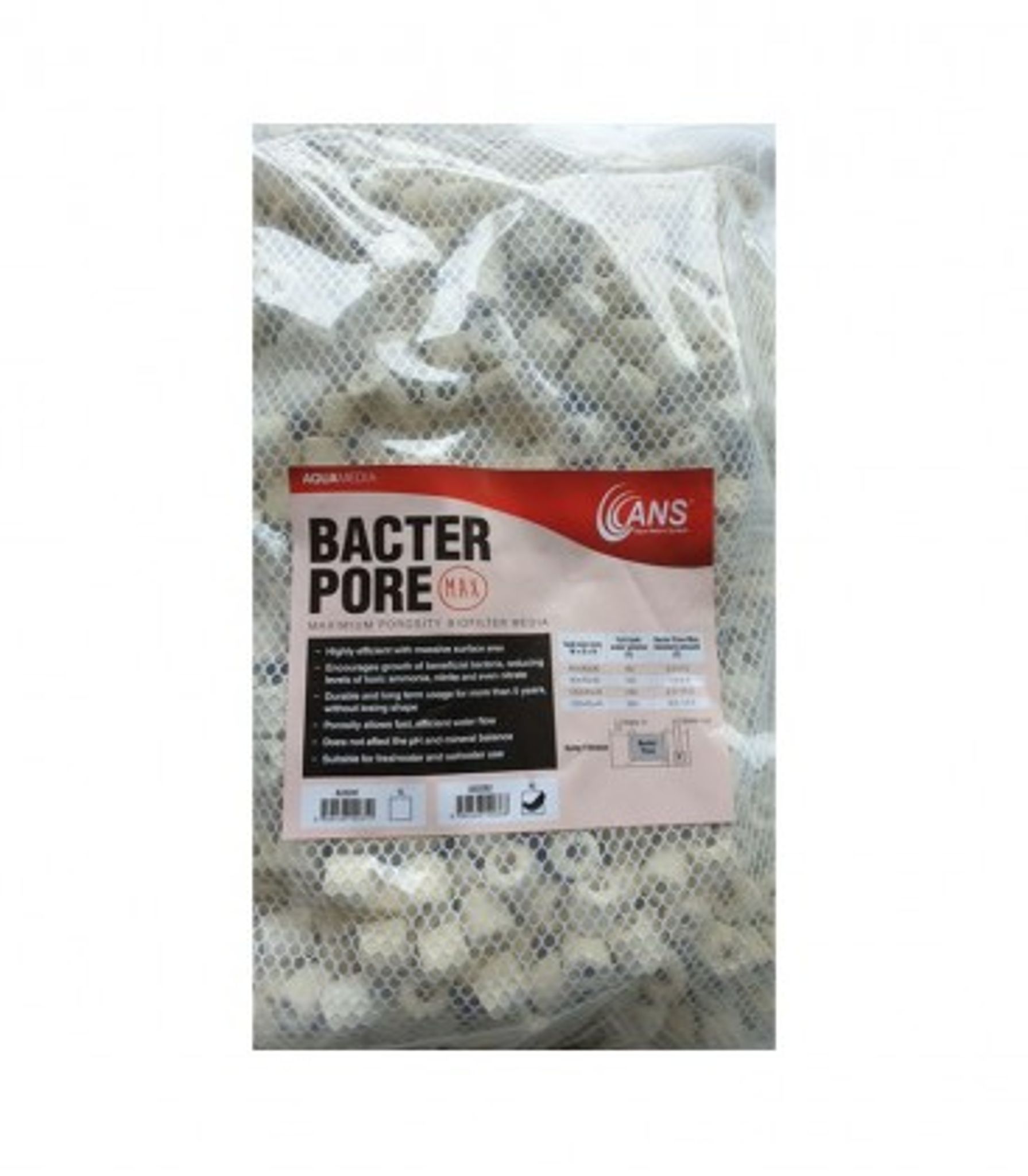 ANS BACTERPORE MAX 4L BIO FILTER MEDIA