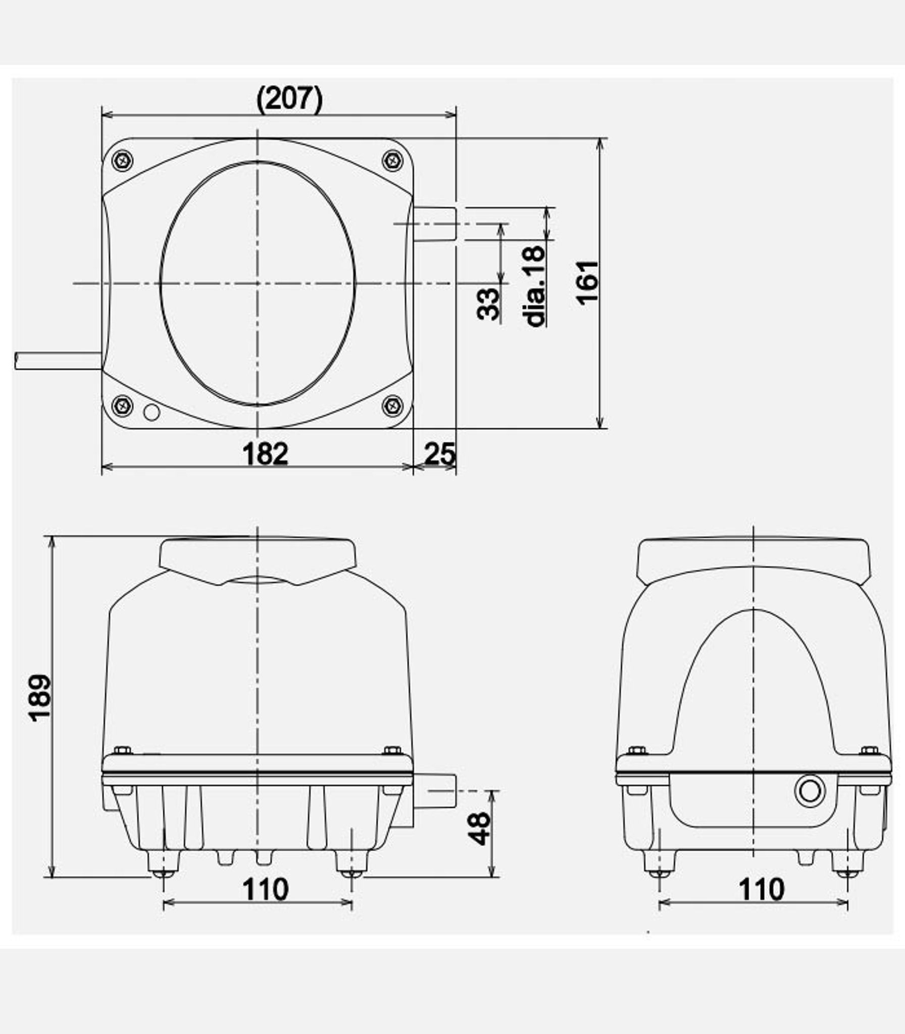 FUJIMAC AIR PUMP MAC120R II 120L