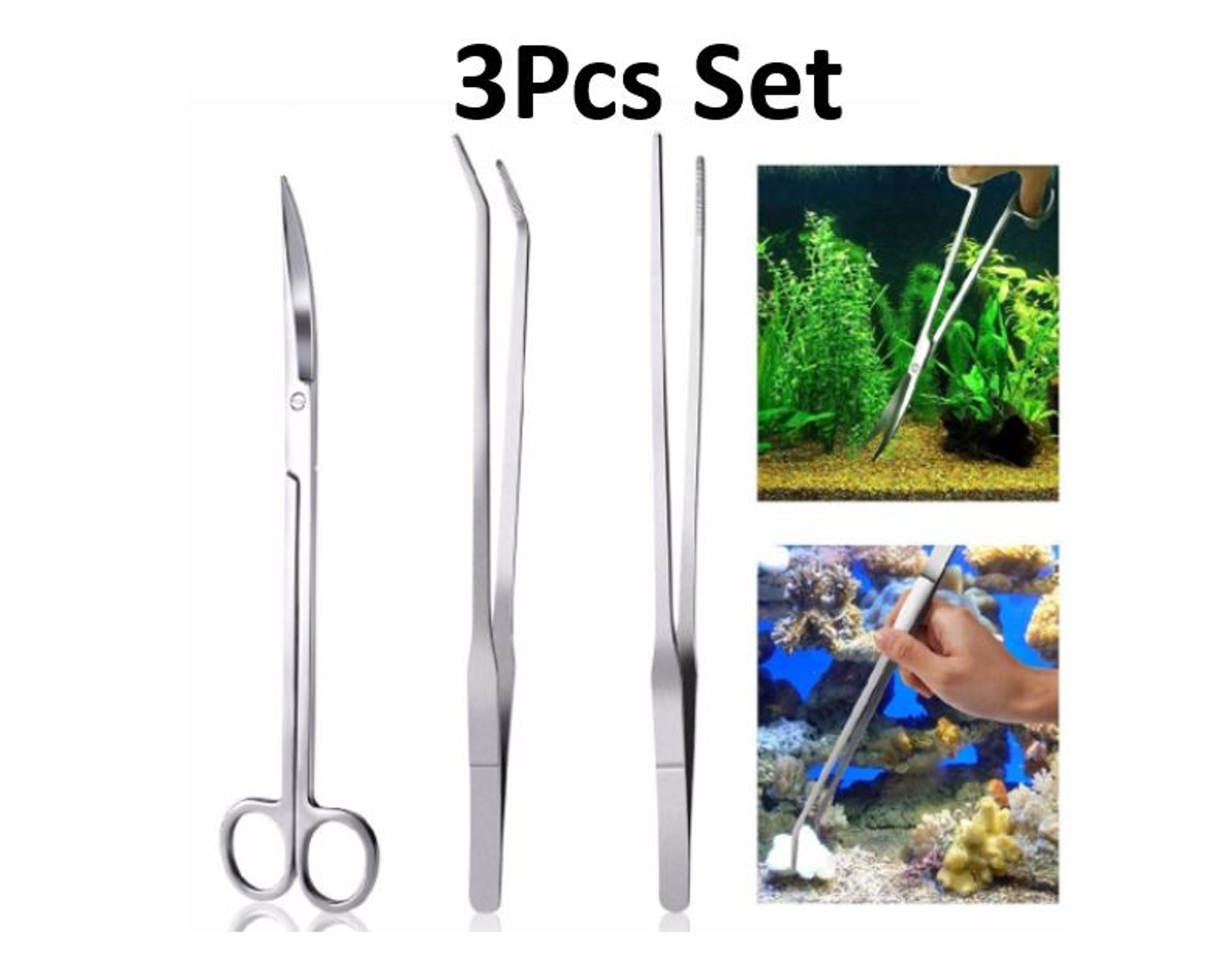 Aquarium Plants Tools Stainless Steel kit set