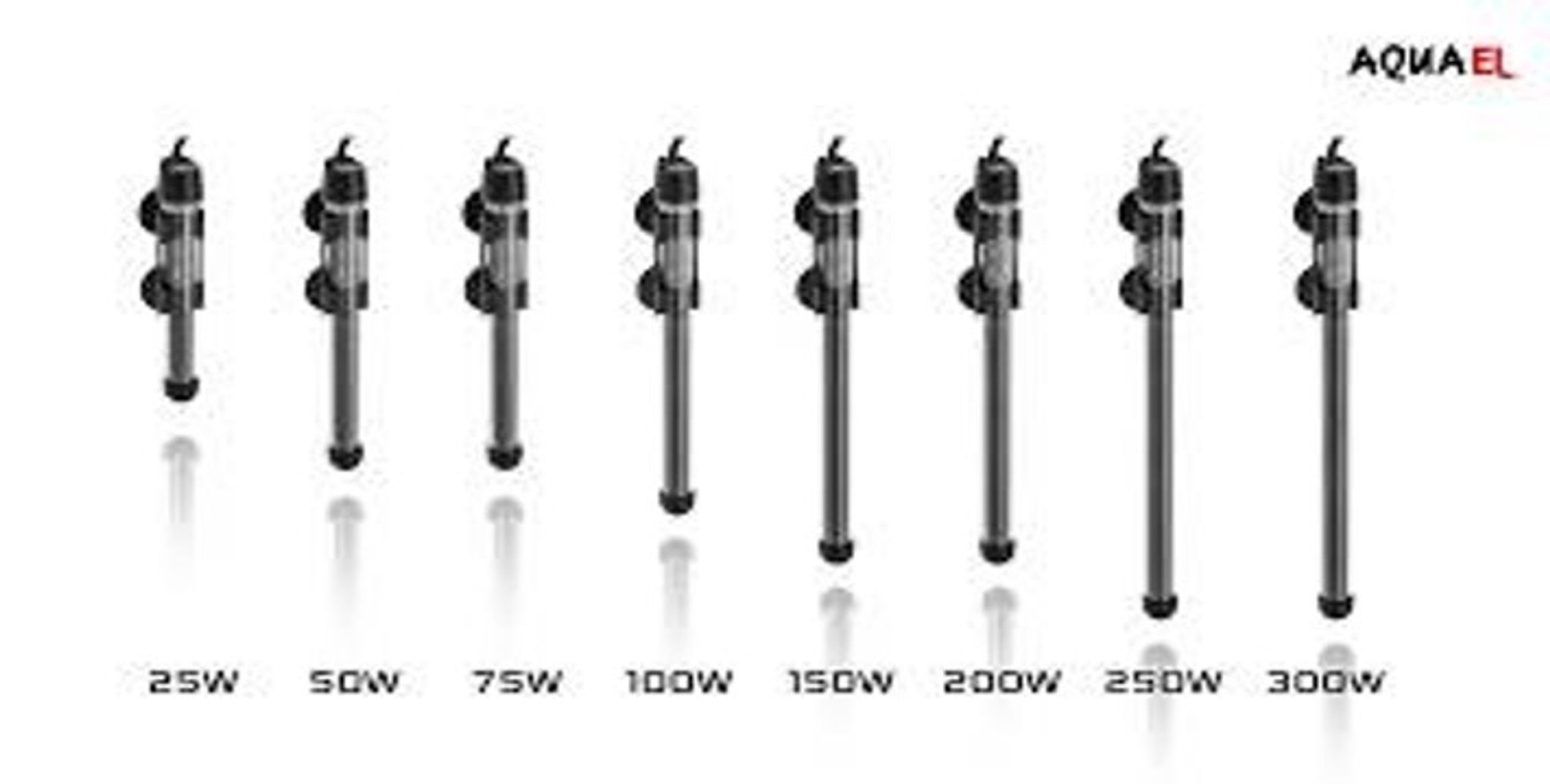Aquael Glass Platinum Heater (25w/ 50w/ 100w/ 150w/ 200w/ 300w/ 500w)