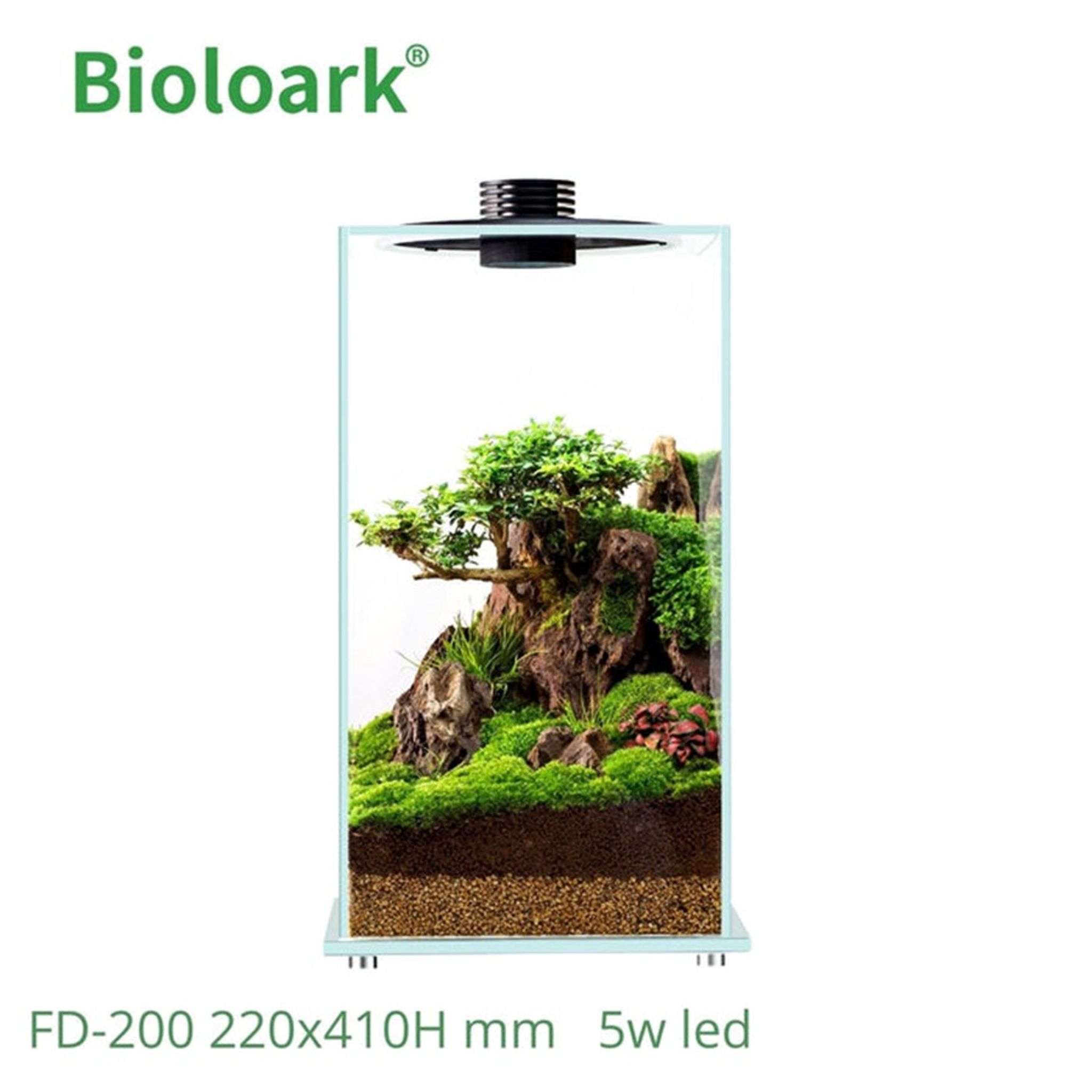 BIOLOARK - Enclosed Terrarium Tank FD-250