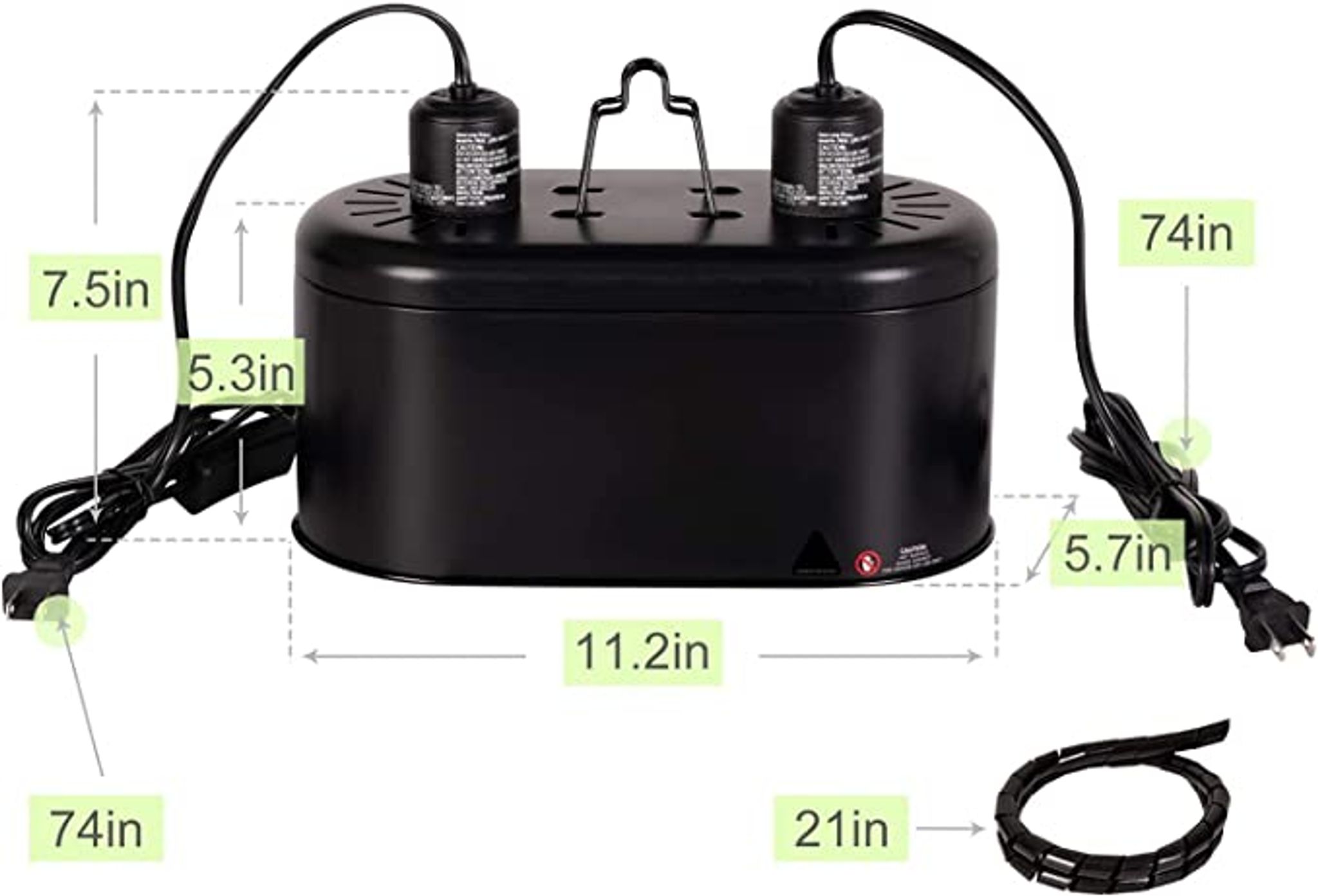 ReptiZoo Dual Dome (Holds 2 bulbs)(UVA/UVB)