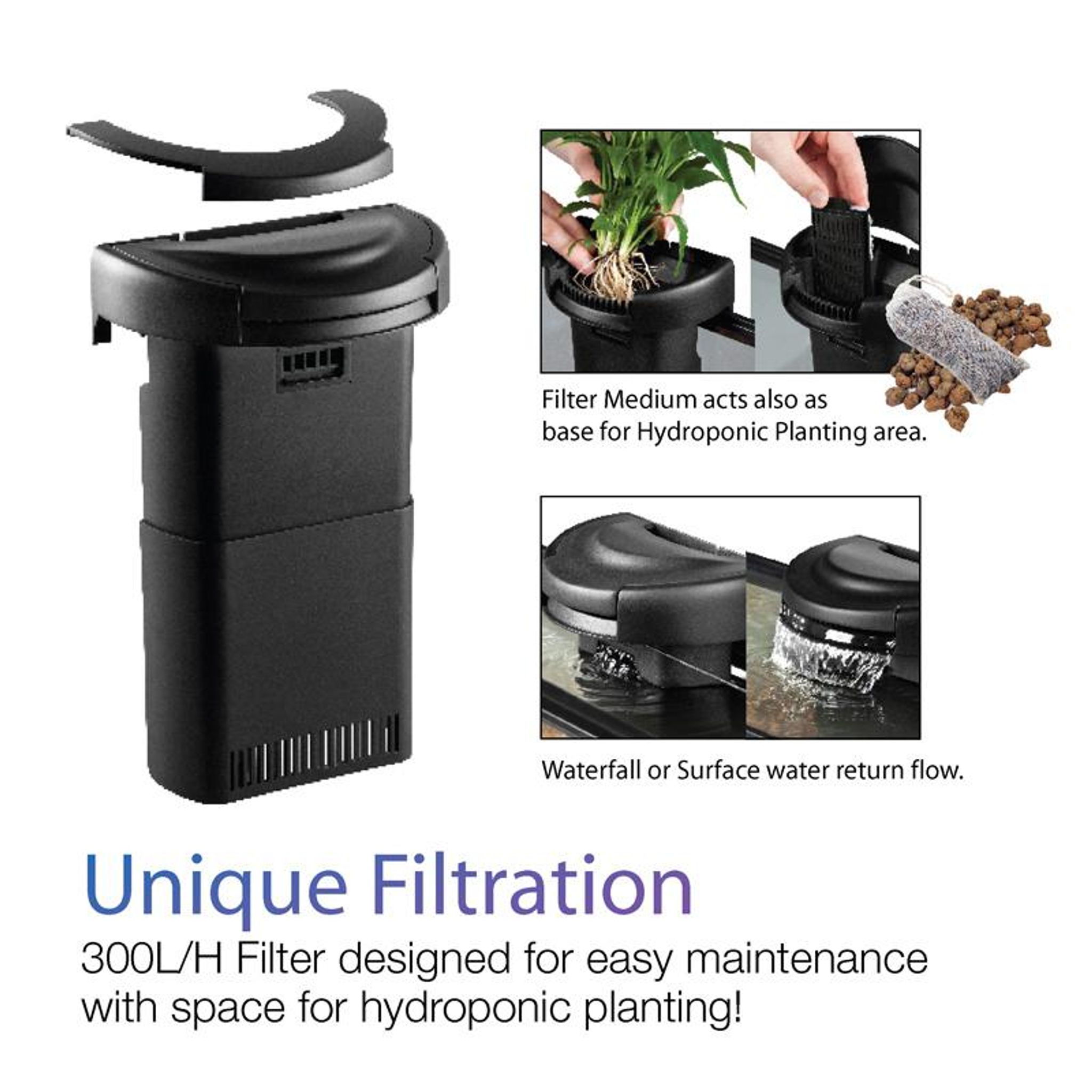 [Aquasyncro] 12L Clearmoon Tabletop Hydroponic Natural Premium