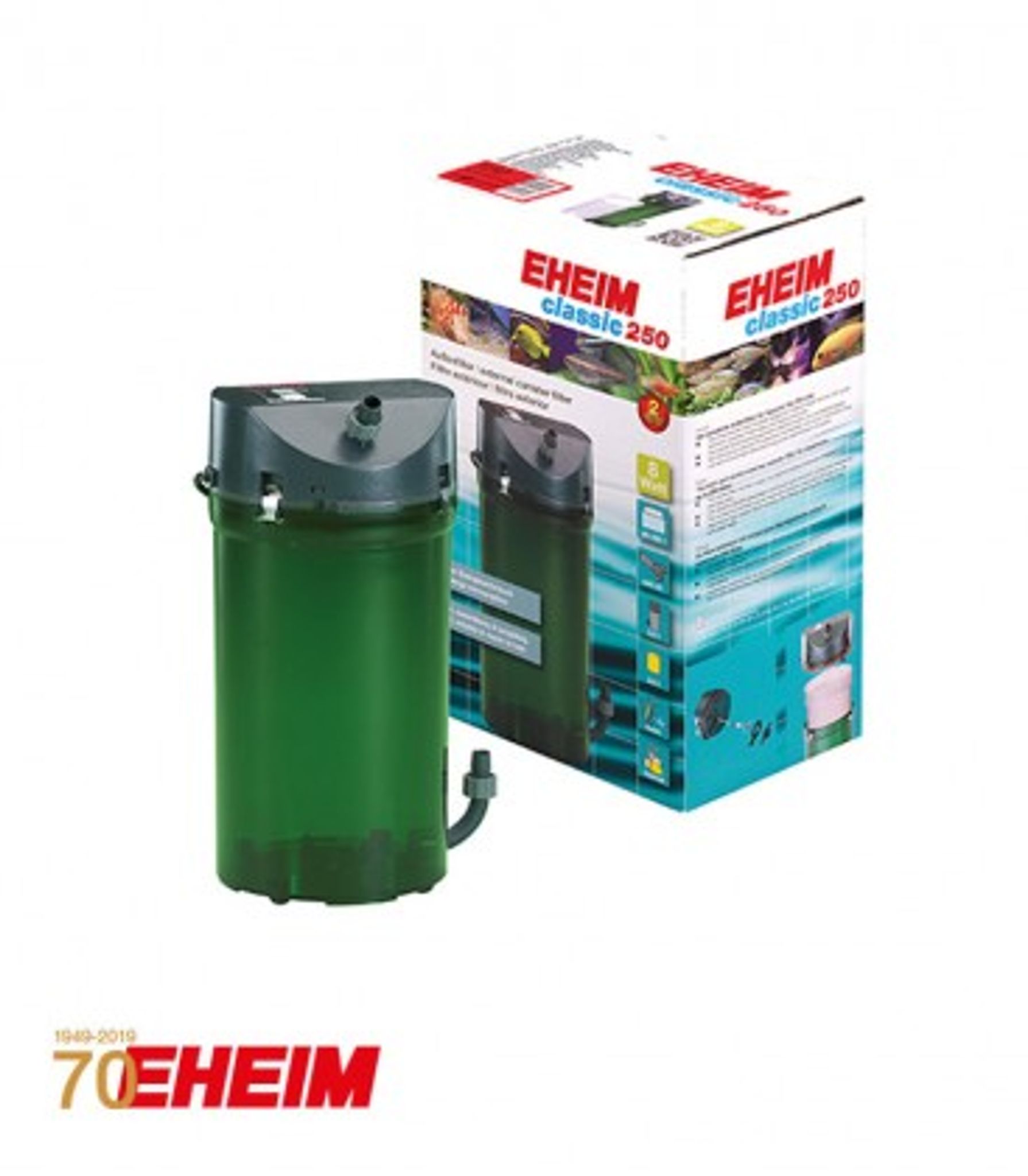 EHEIM CLASSIC 250 EXTERNAL CANISTER FILTER 440LPH