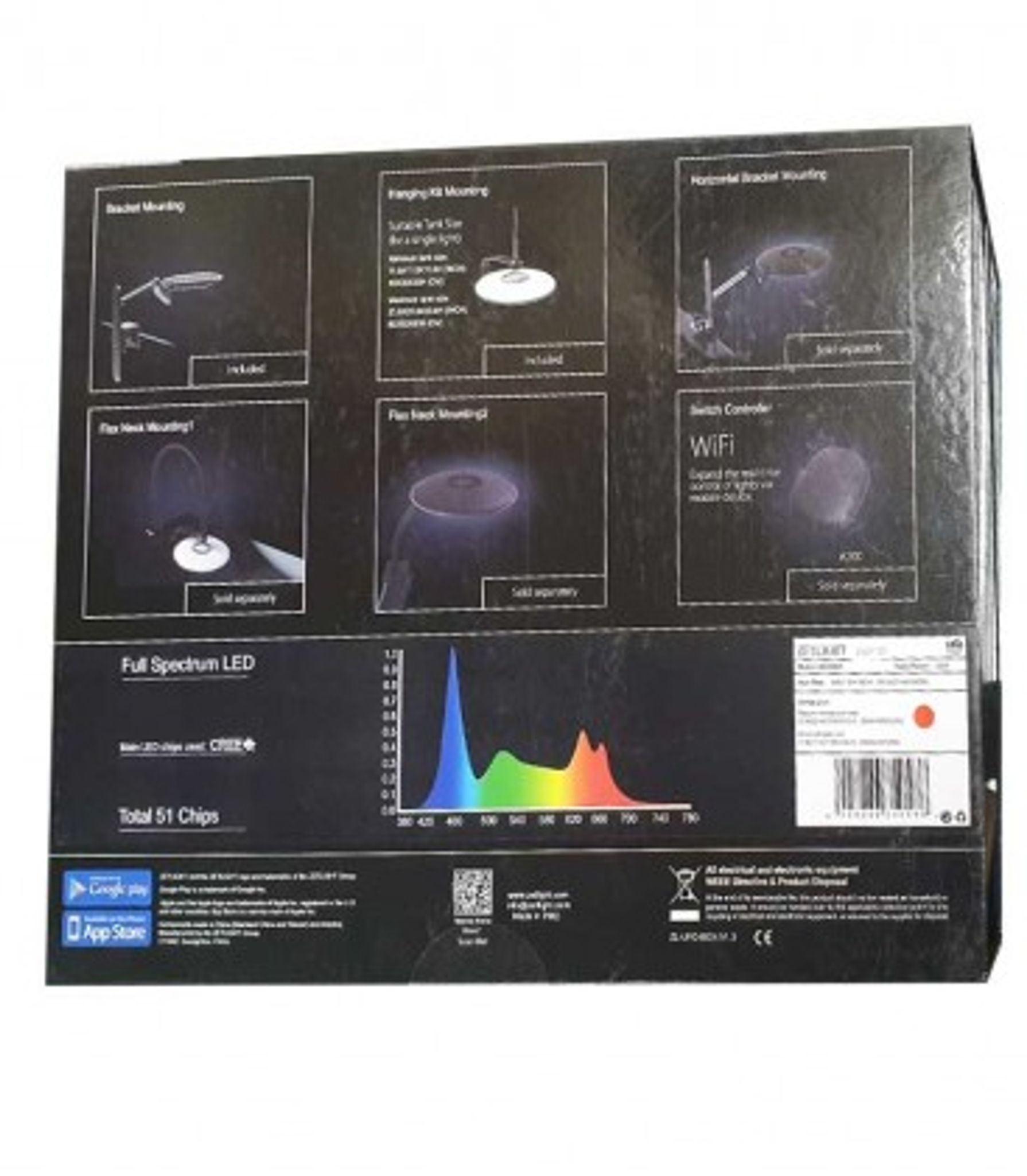 ZETLIGHT UFO ZE-8600F (BLACK) 55W LED LIGHT PLANTED