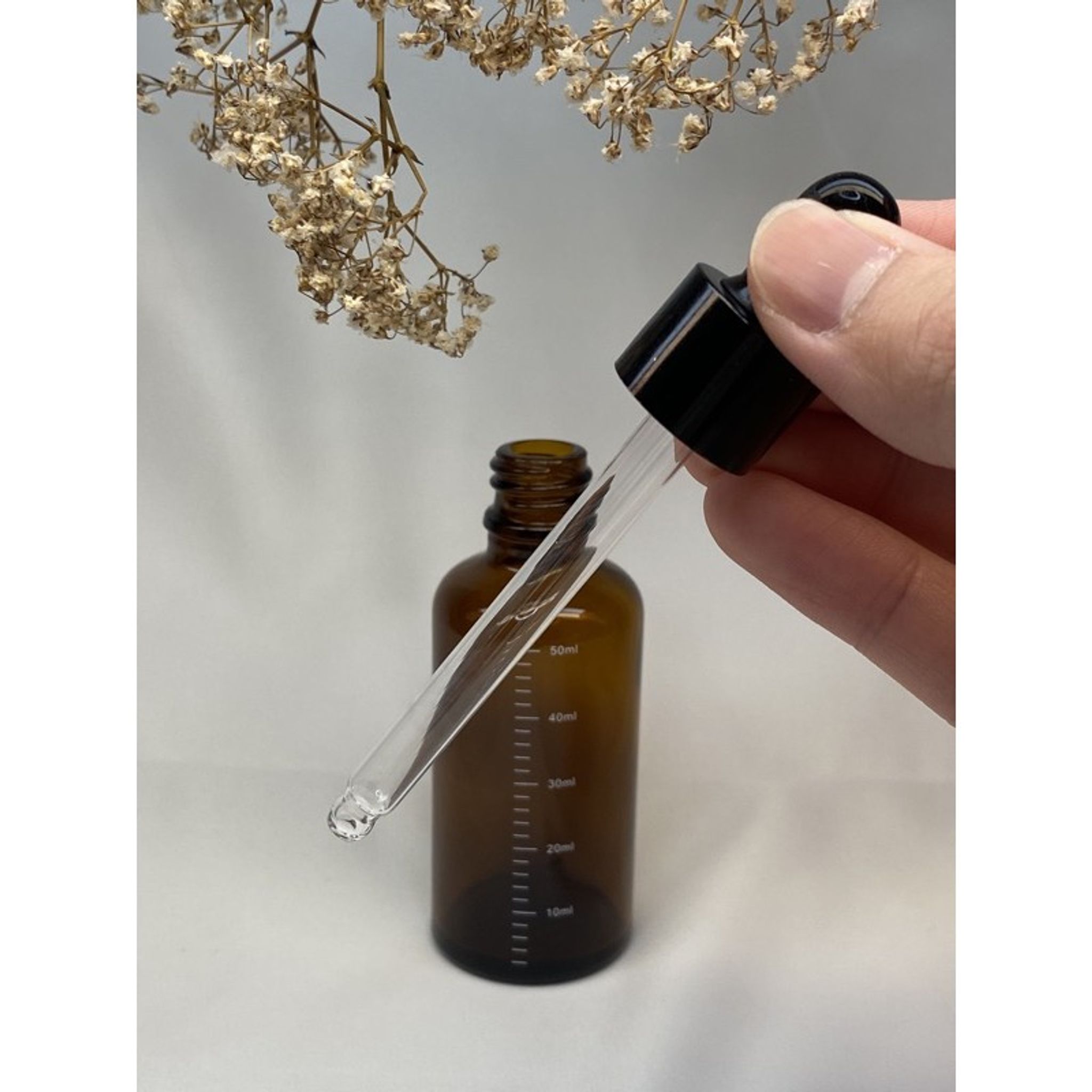 Glass Dropper Bottle with Volume Indicator