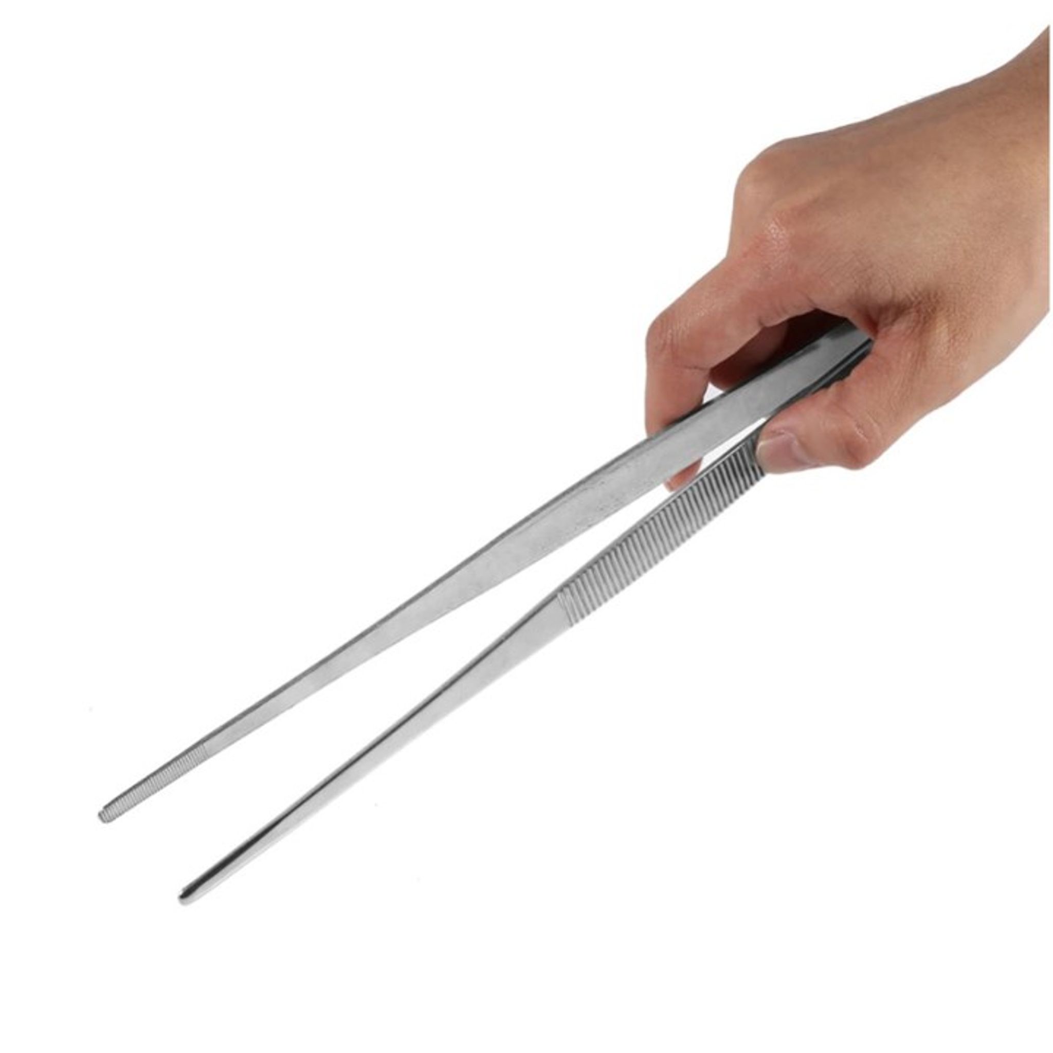OF SUPER MULTI-PURPOSE PLANTING /CUTTING/ FEEDING TONGS (STAINLESS STEEL) - 25CM