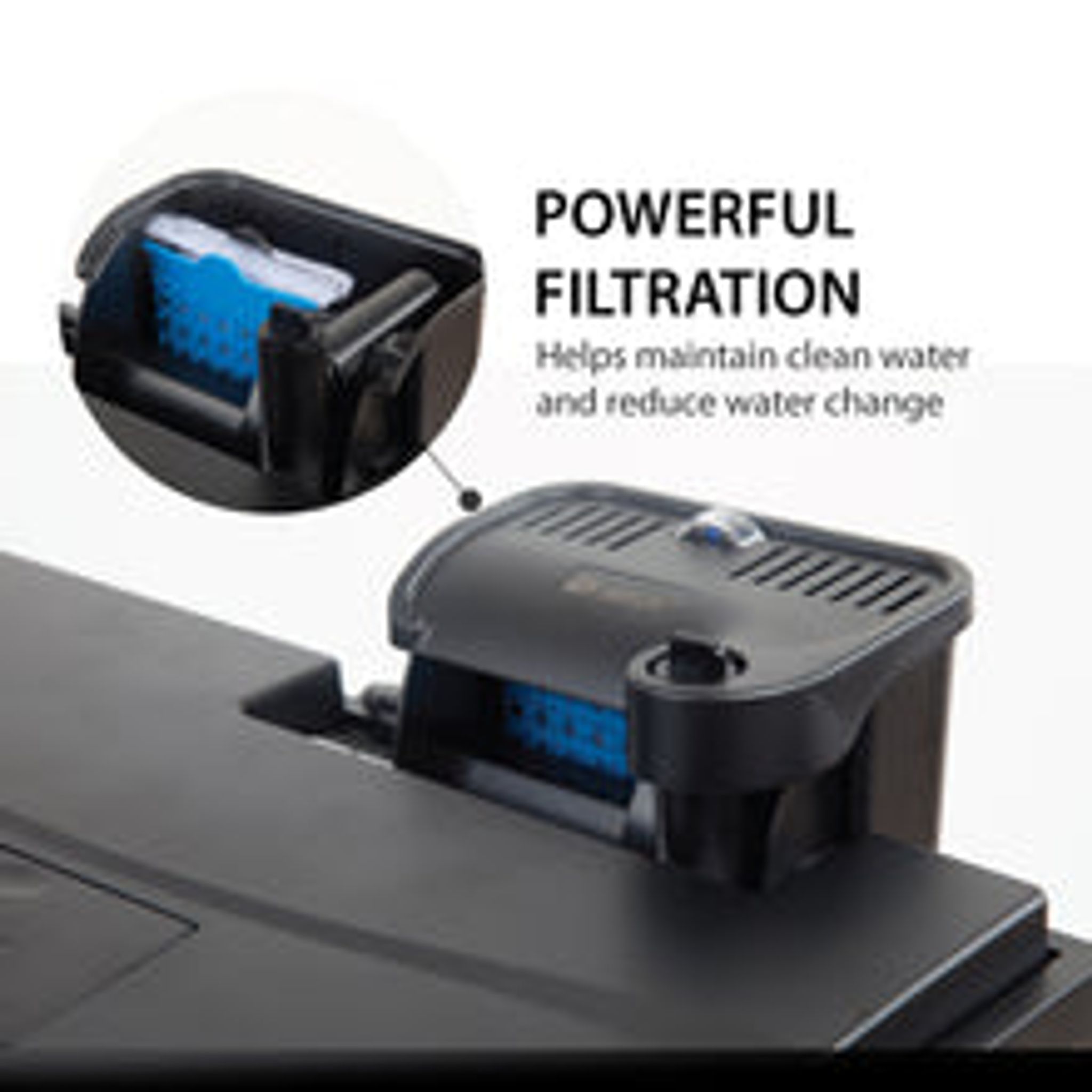 [Resun] 109L Grand Starter Aquarium Tank for Tropical Fishes, Goldfish, Flowerhorn complete with LED Lights and Filter