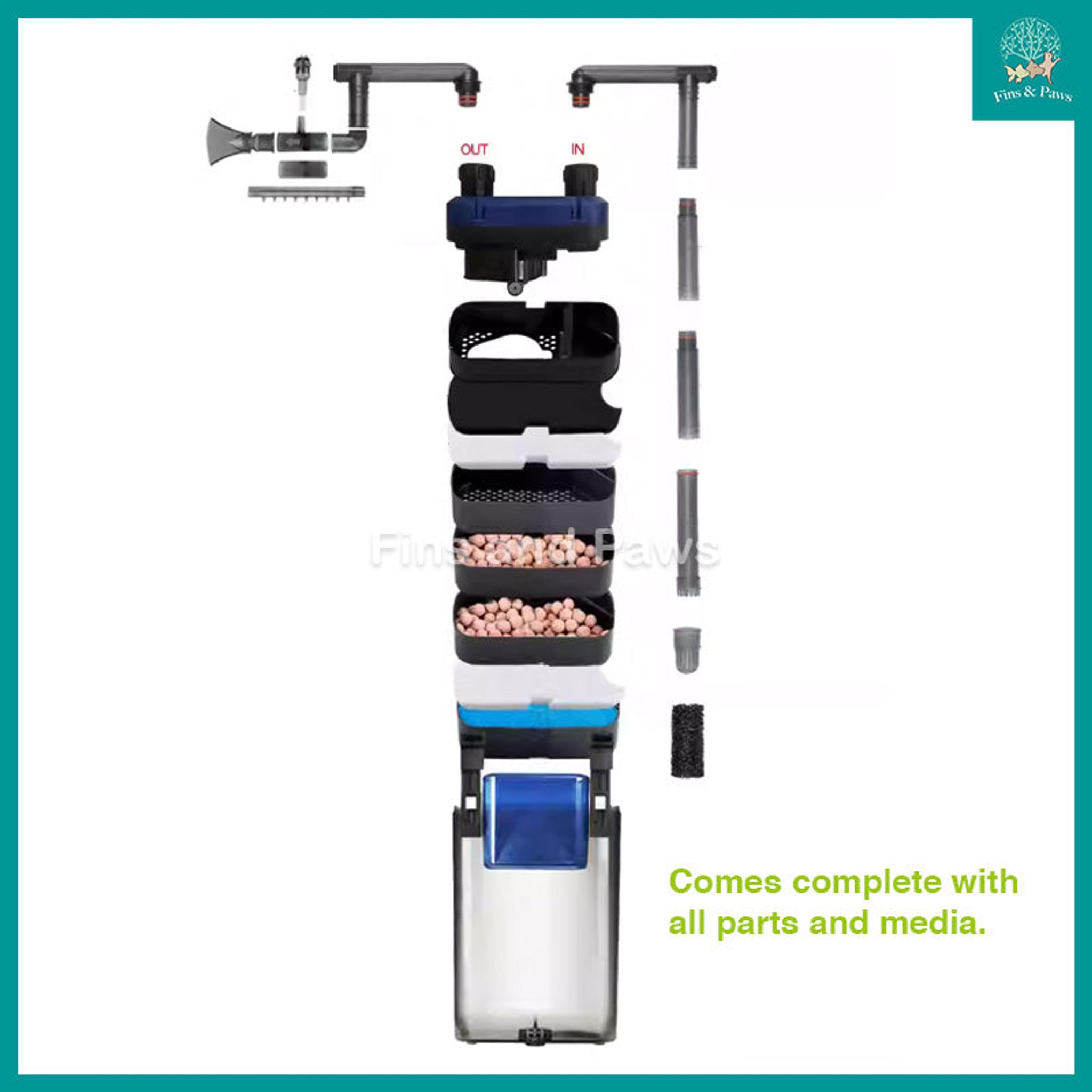 [Amtra] FILPRO Mini Hang-on External Filter EX350 / EX650 (useable for turtle / low water level tank)