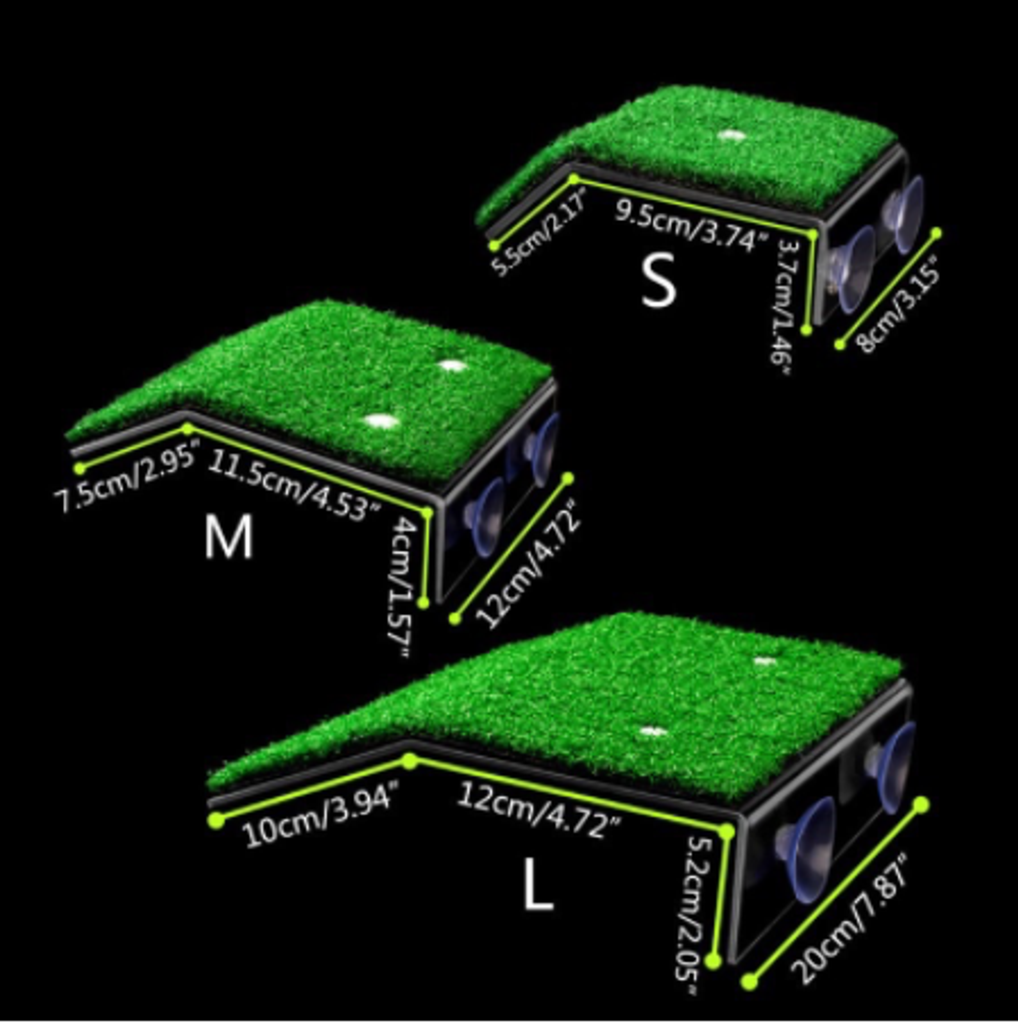Turtle basking platform with artificial turf