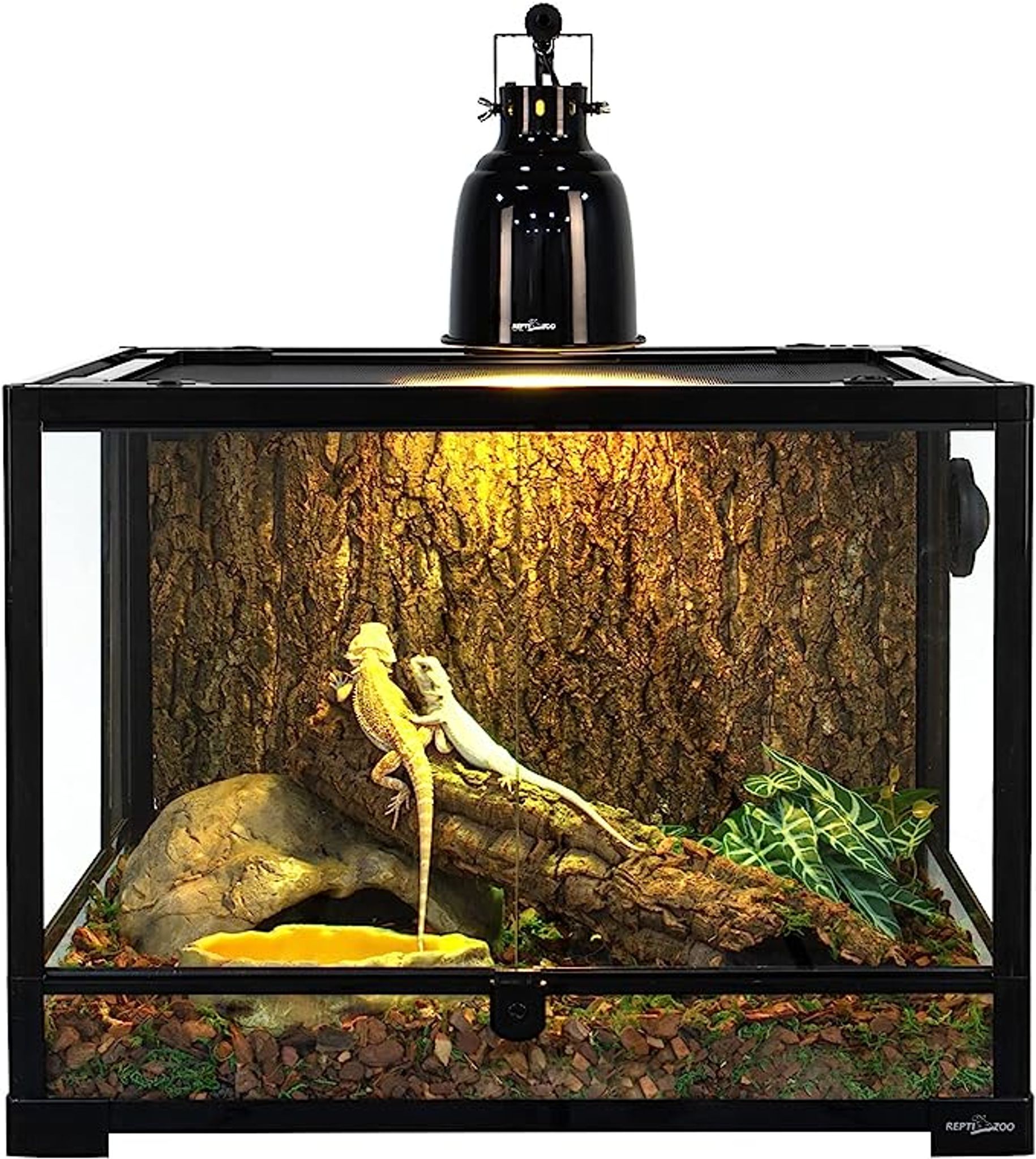 ReptiZoo Multifunction Deep Dome Lamp Fixture (Fully covers UVB bulbs)