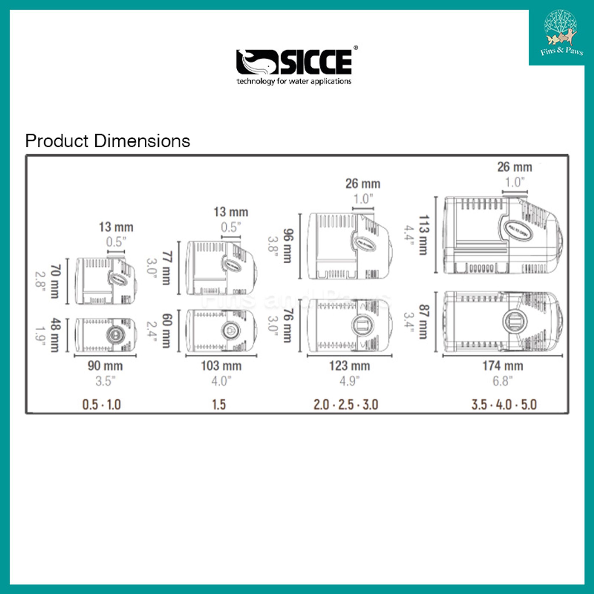 [Sicce] Syncra Silent Wet and Dry Aquarium Water Pump (SYNCRA 0.5 / 1.0 / 1.5 / 2.0 / 2.5 / 3.0 / 3.5 / 4.0 / 5.0)