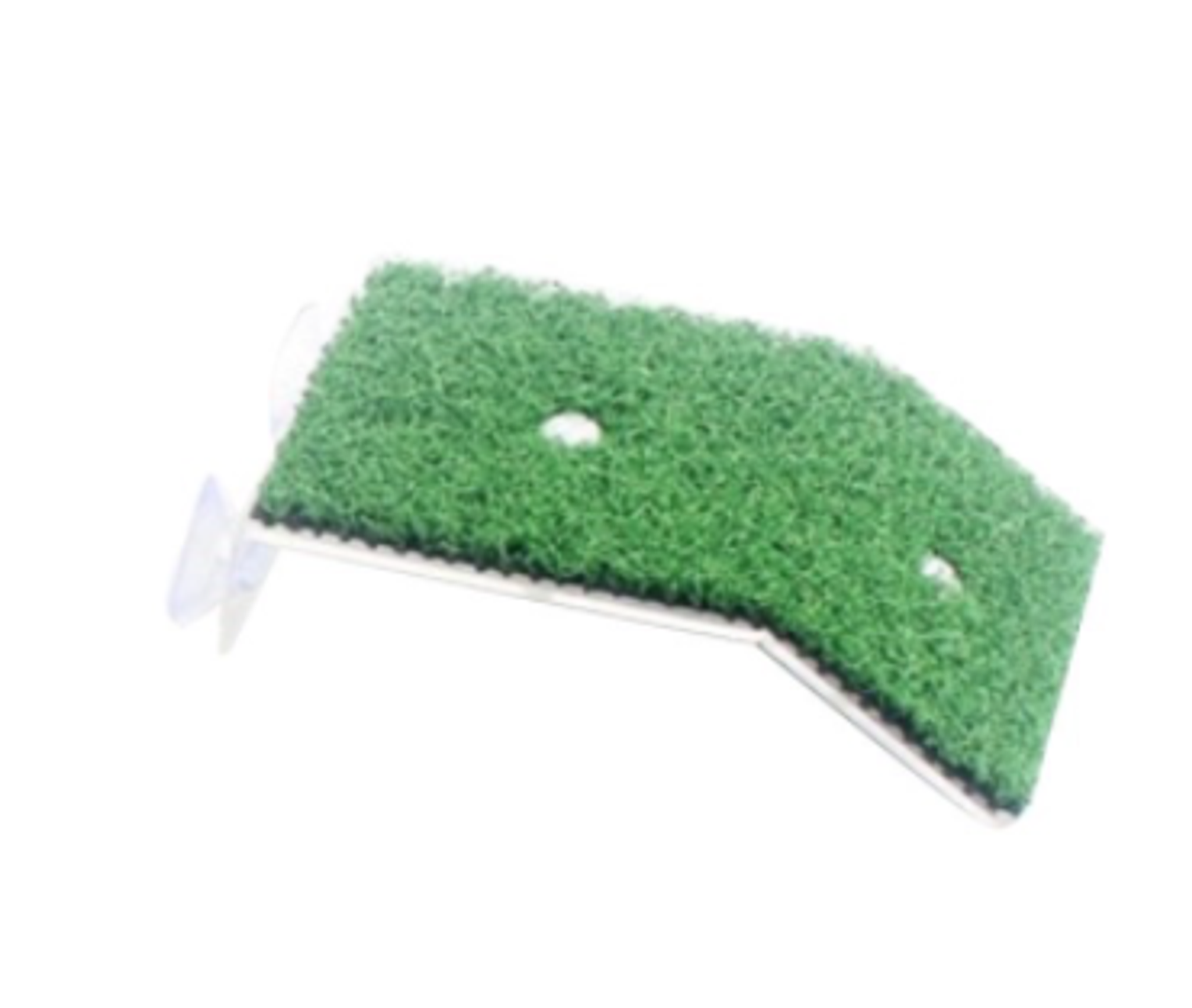 Turtle basking platform with artificial turf