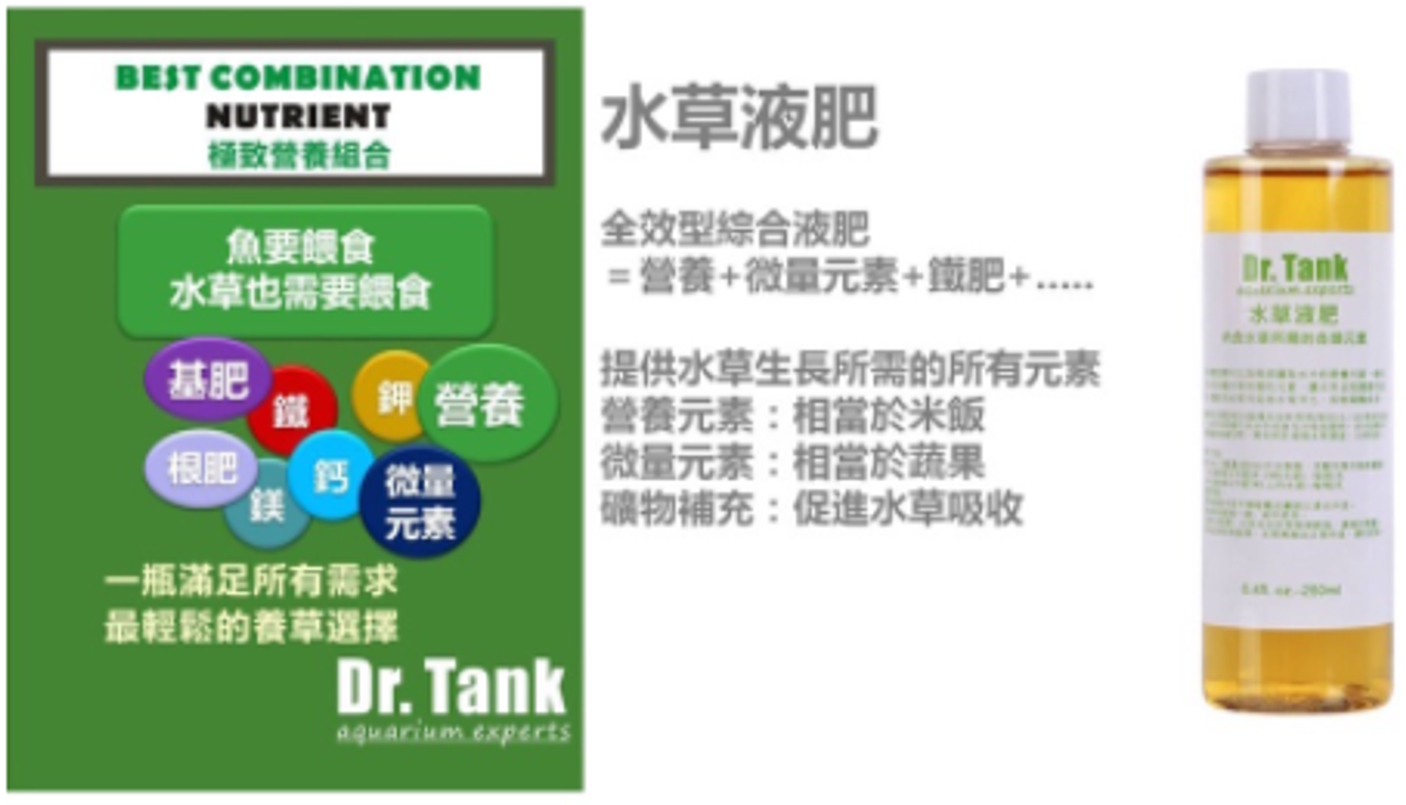 Dr. Tank starter kit series for planted tank aquarium fish tank