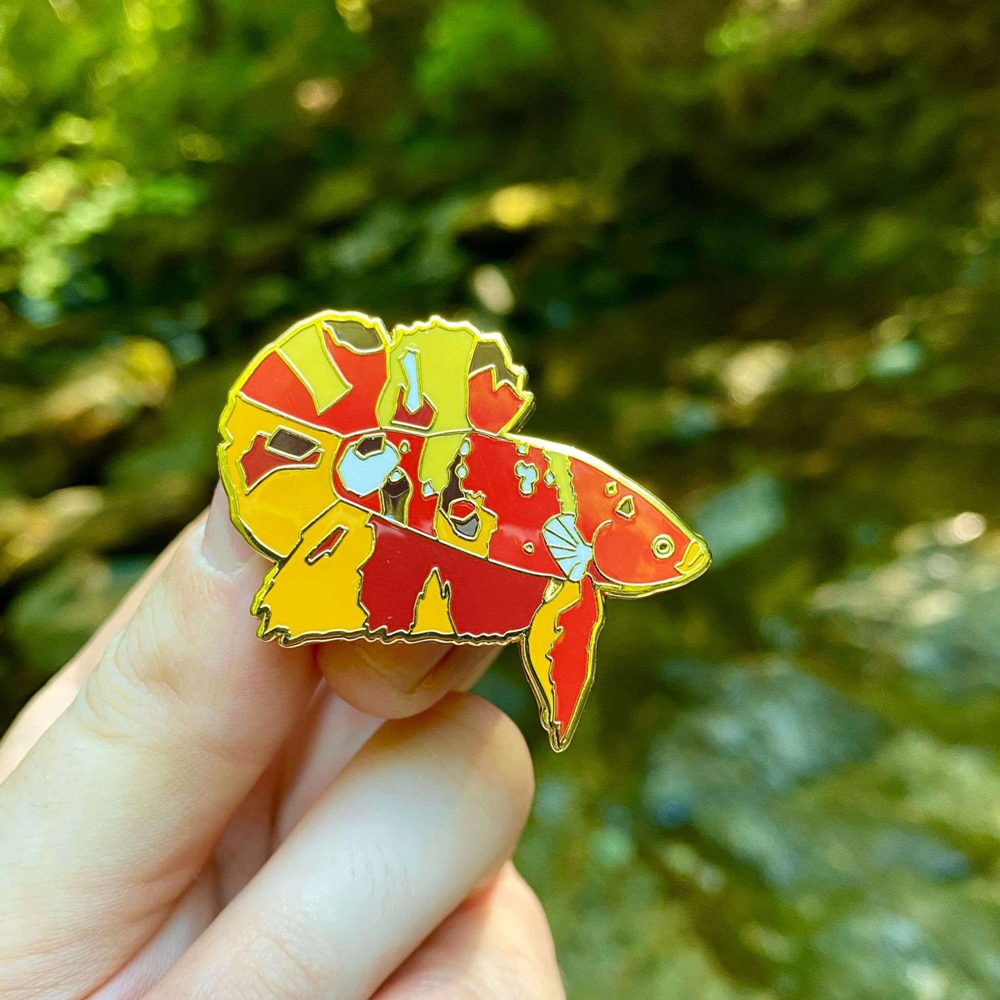 Custom Enamel Betta Pin (10 pieces)