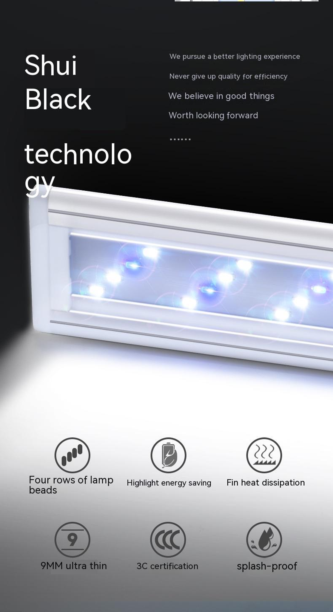 [YEE] Aquarium LED Light, Aqua Smart Technology, Saving Splash | Aquarium Light