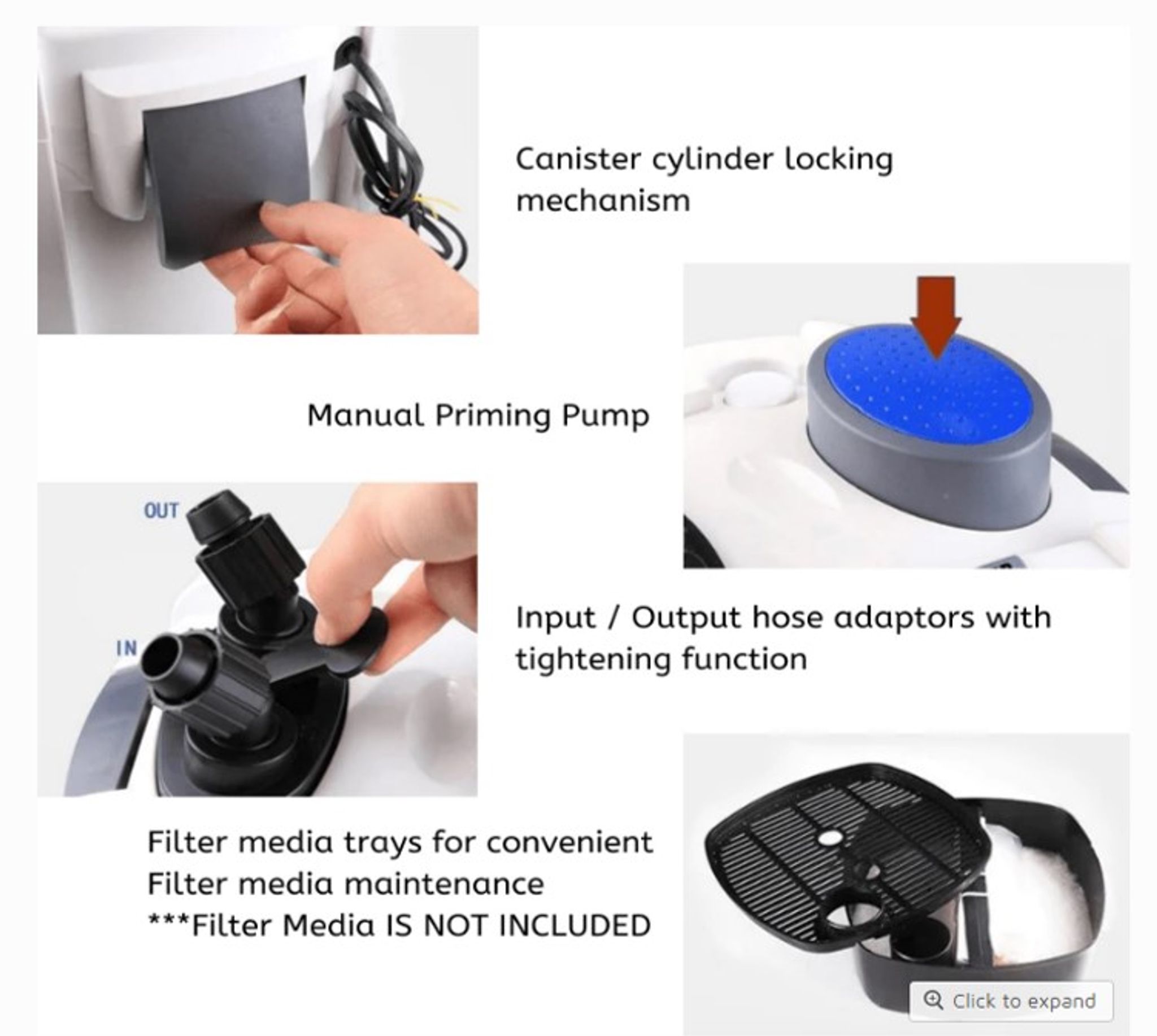 SUNSUN HW Canister Filter (Non UV) (2ft-4ft aquarium)
