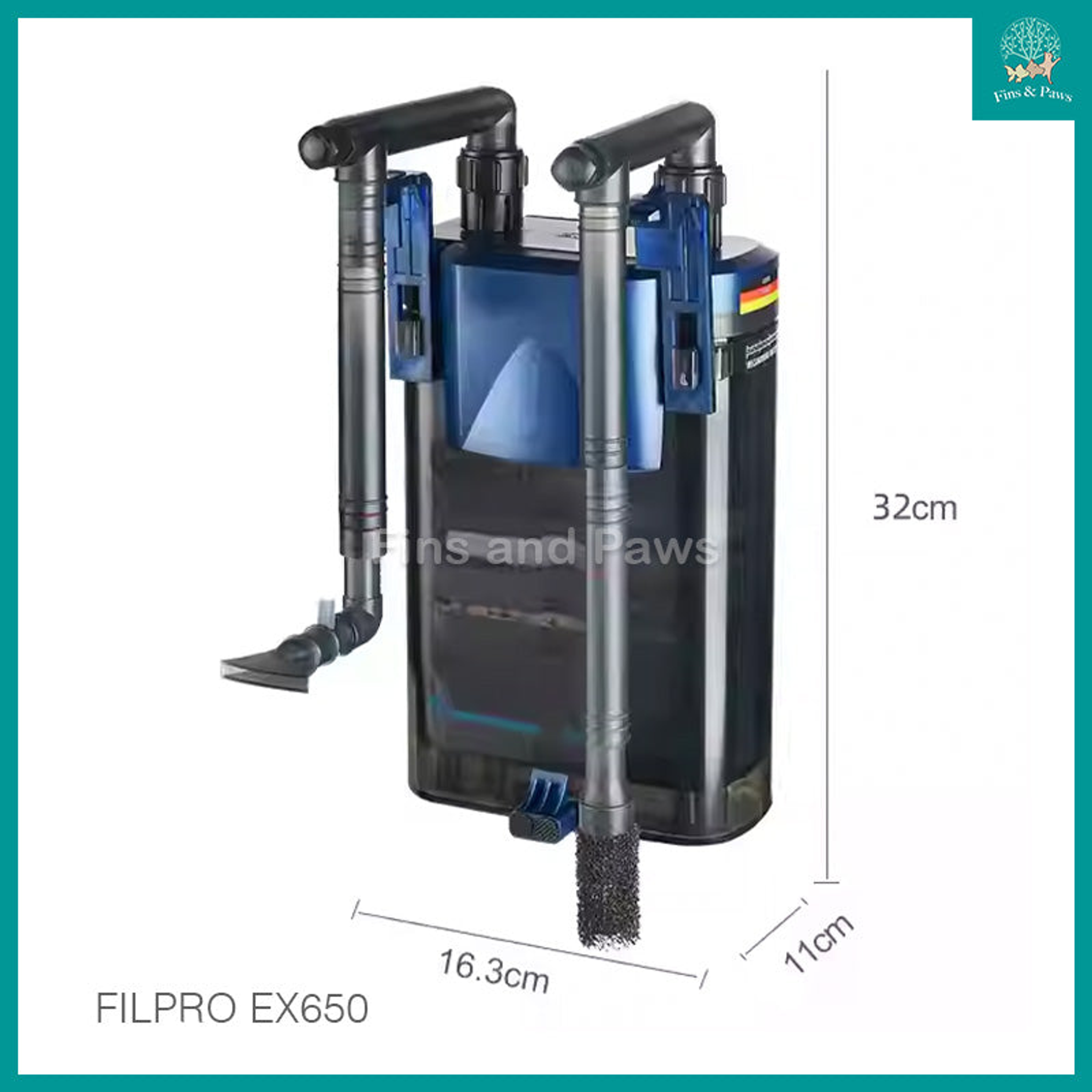 [Amtra] FILPRO Mini Hang-on External Filter EX350 / EX650 (useable for turtle / low water level tank)