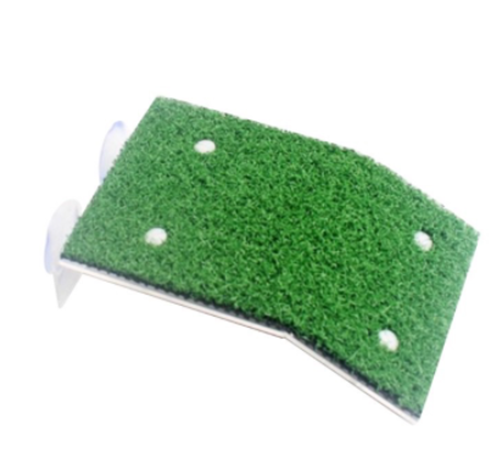 Turtle basking platform with artificial turf