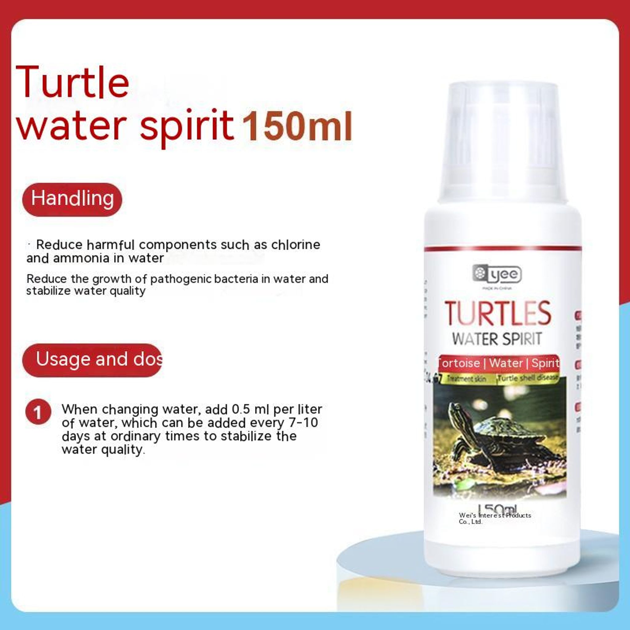YEE turtle terrapin medication maintenance kit