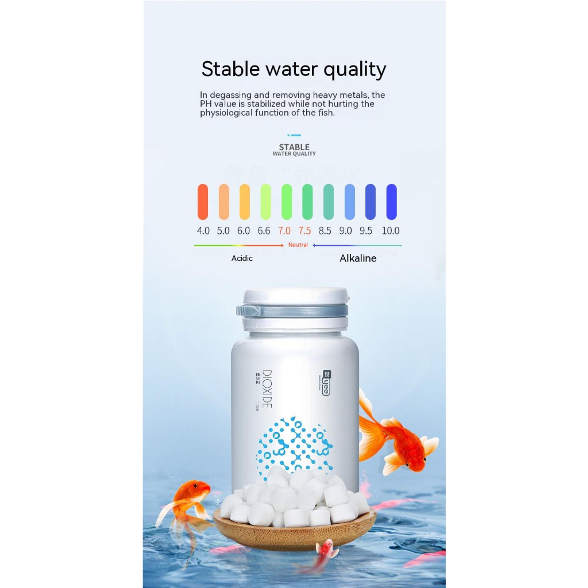 YEE Aquarium Anti Chlorine With Inhibition Of Germs, Help Remove Chlorine Aquarium Accessories Water Purifier