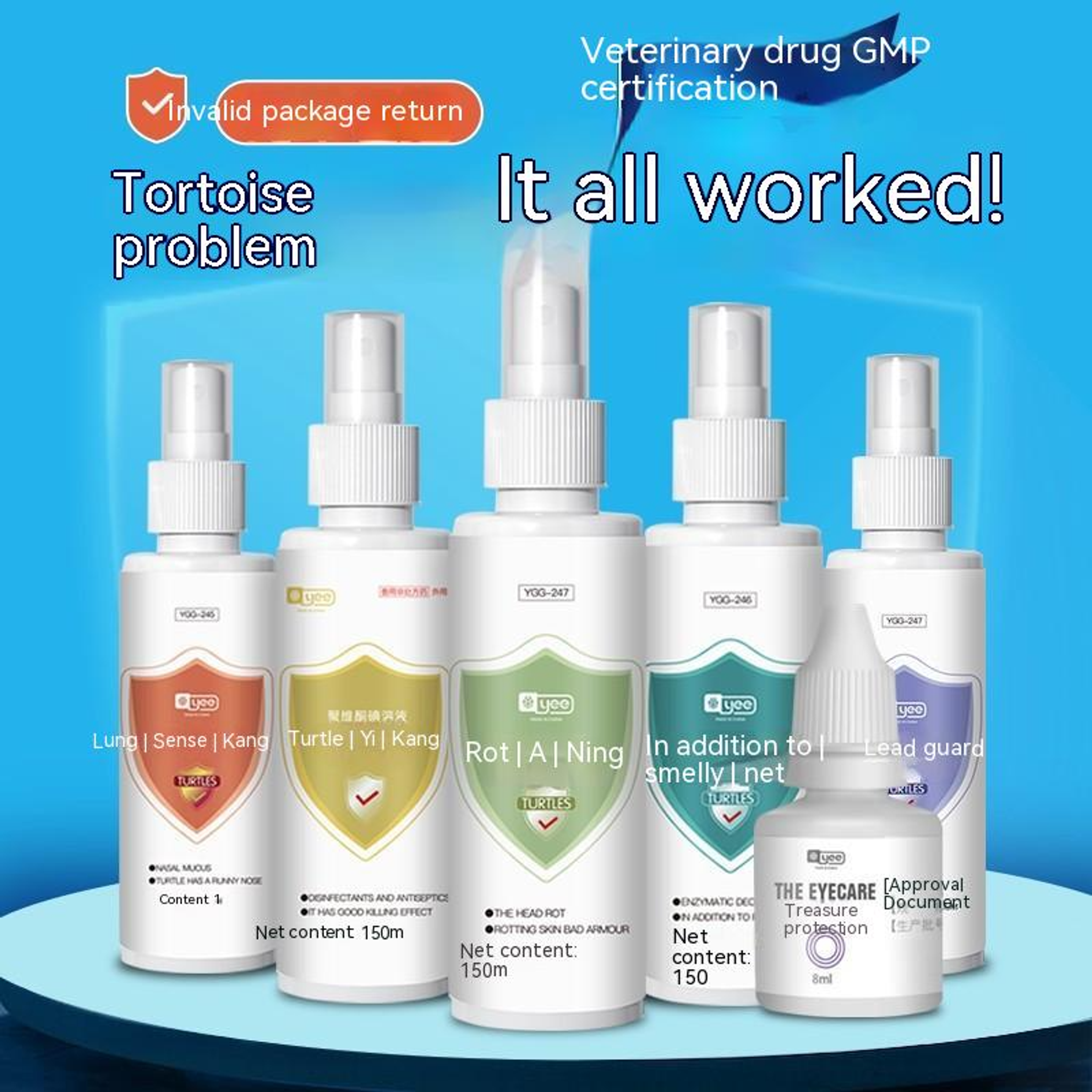 YEE turtle terrapin medication maintenance kit