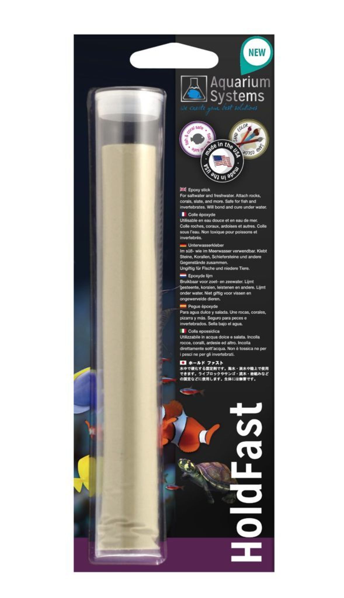 AQUARIUM SYSTEMS HOLD FAST EPOXY STICK SAND COLOUR28