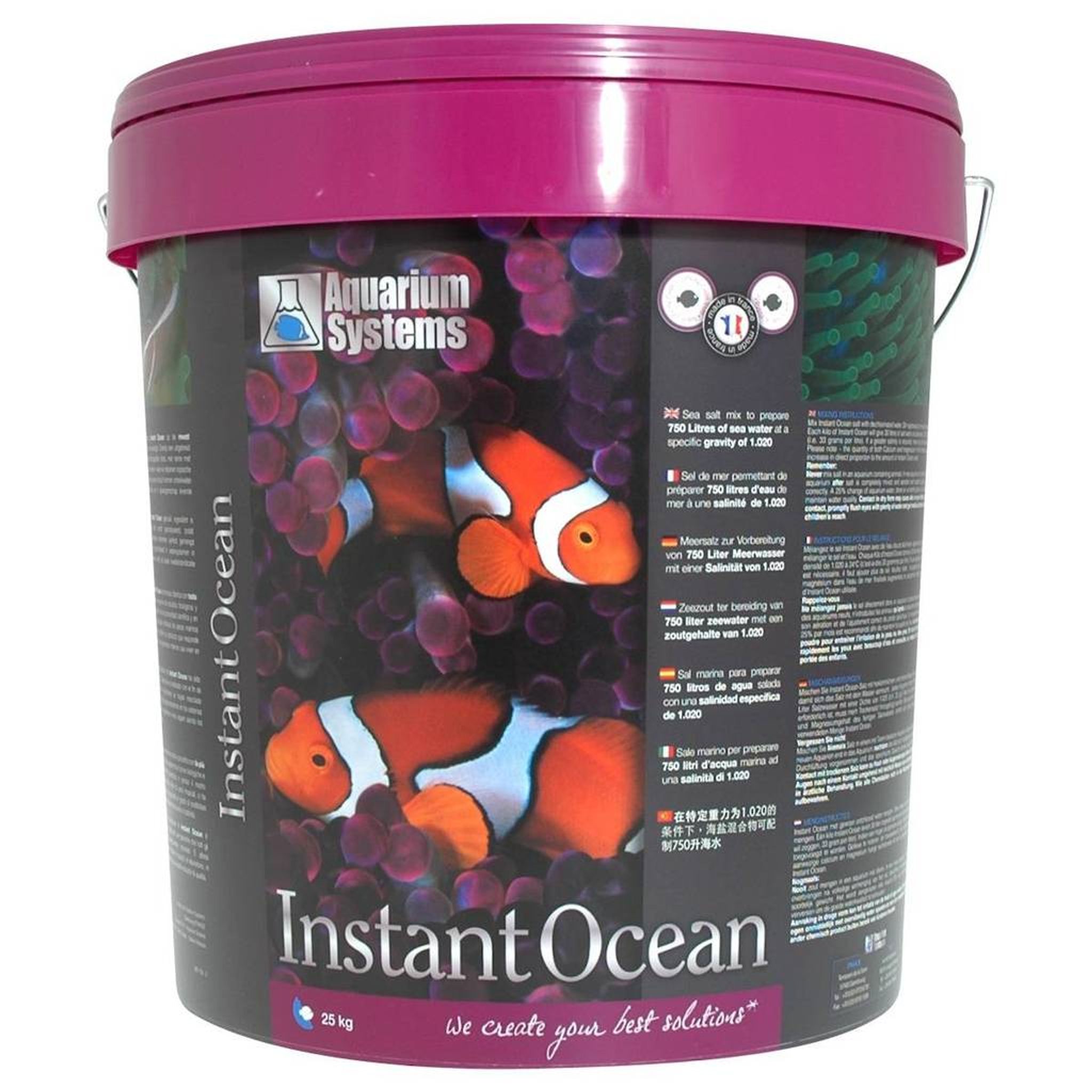 AQUARIUM SYSTEMS SEA SALT INSTANT OCEAN 20KG/600L