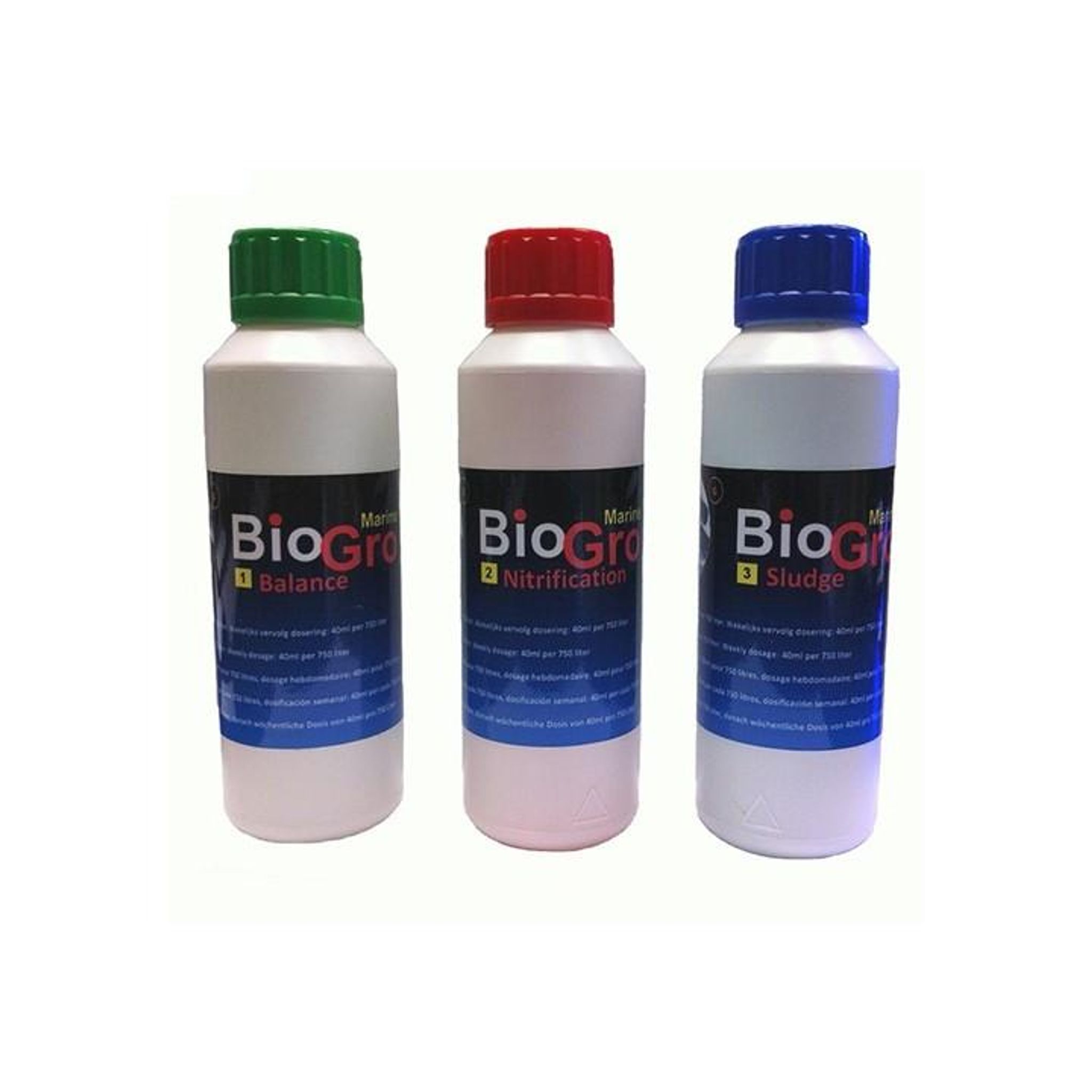 SET 3X 500ML BIOGRO BACTERIA FOR MARINE