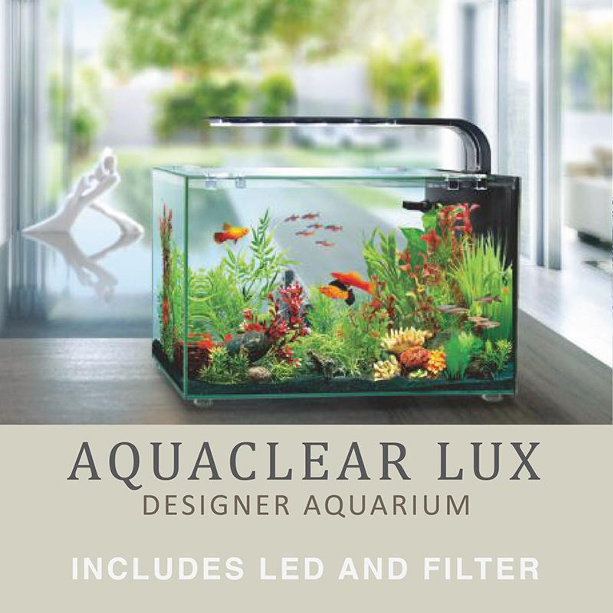 [Aquasyncro] Aquaclear Lux Designer Aquarium Fish Tank (with LE