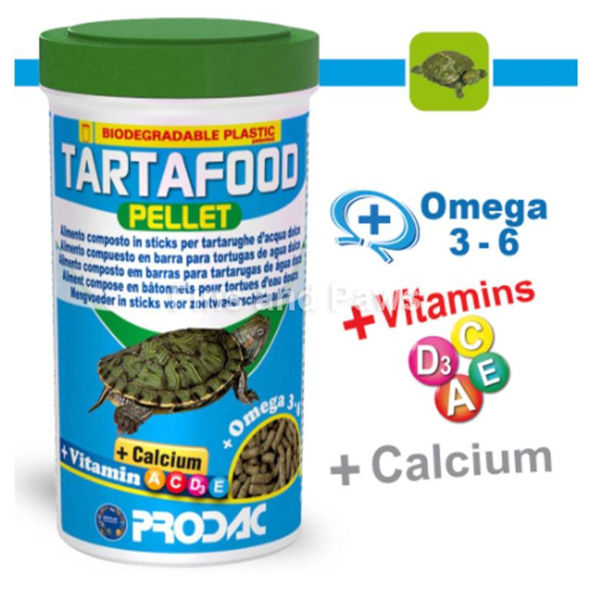 [Prodac] Tartafood Pellet for Freshwater Turtle, Tortoise and T