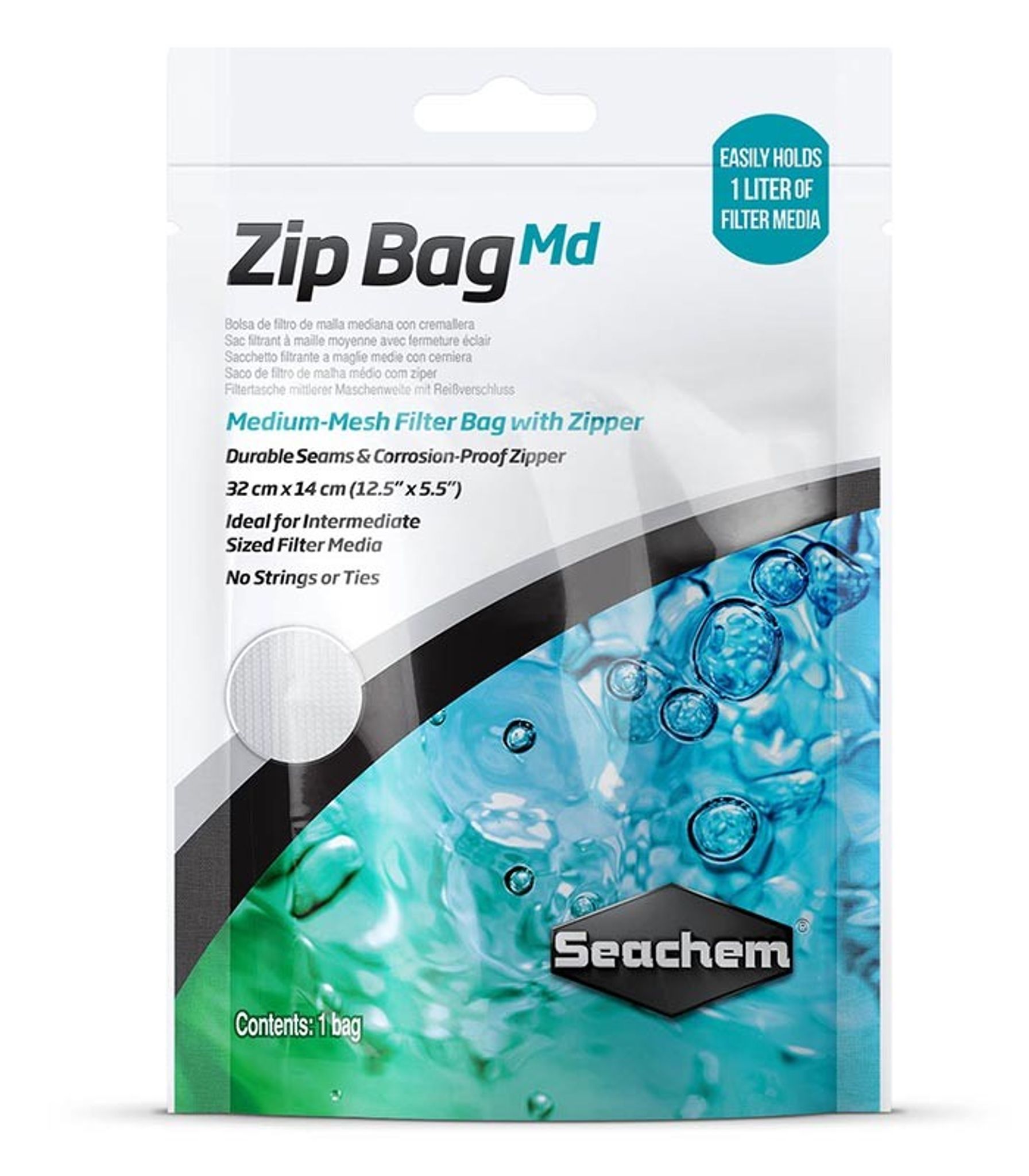SEACHEM MEDIUM ZIP BAG (SC-1521)